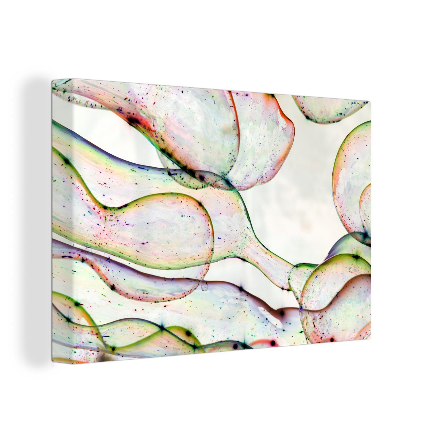 OneMillionCanvasses® St), cm (1 30x20 Wanddeko, Blasen, Aufhängefertig, Leinwandbild Wandbild Farbige Leinwandbilder,
