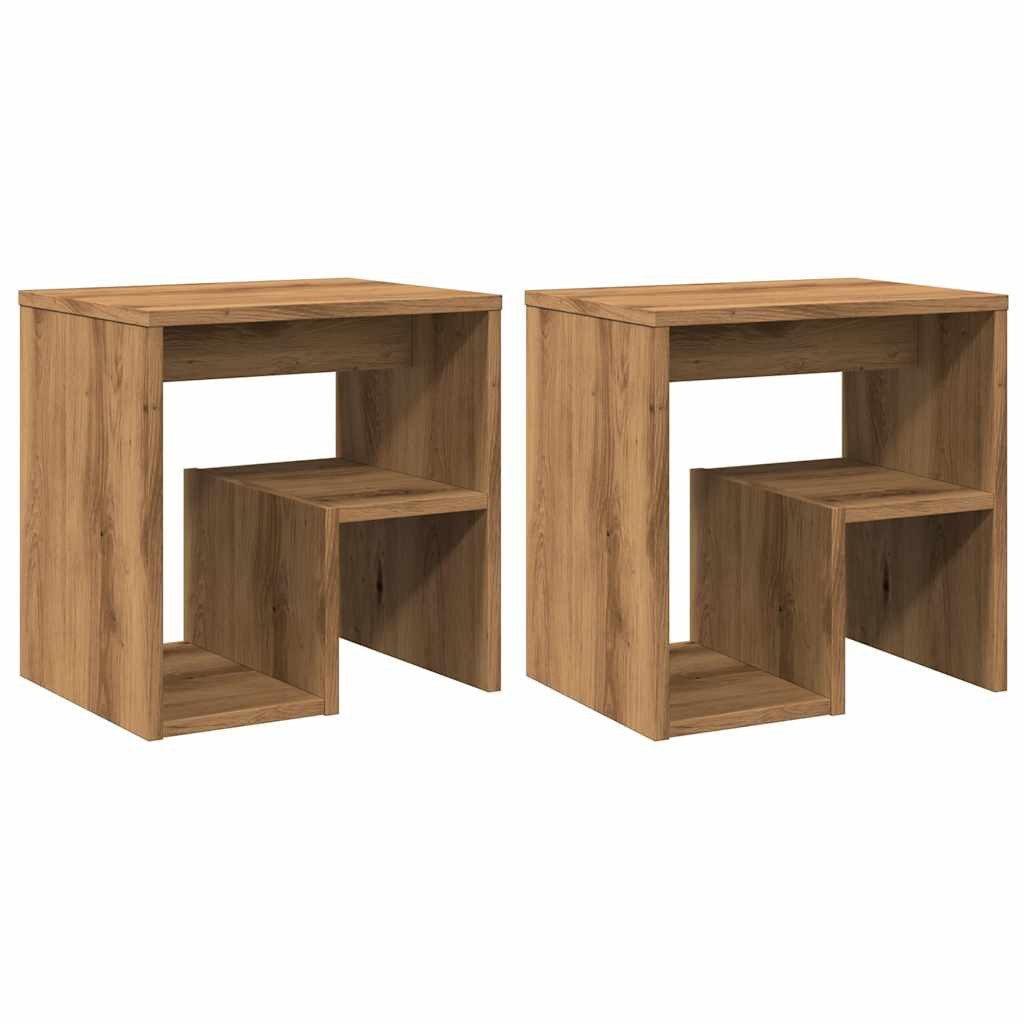 vidaXL Nachttisch Nachttische 2 Stk. Artisan-Eiche günstig online kaufen
