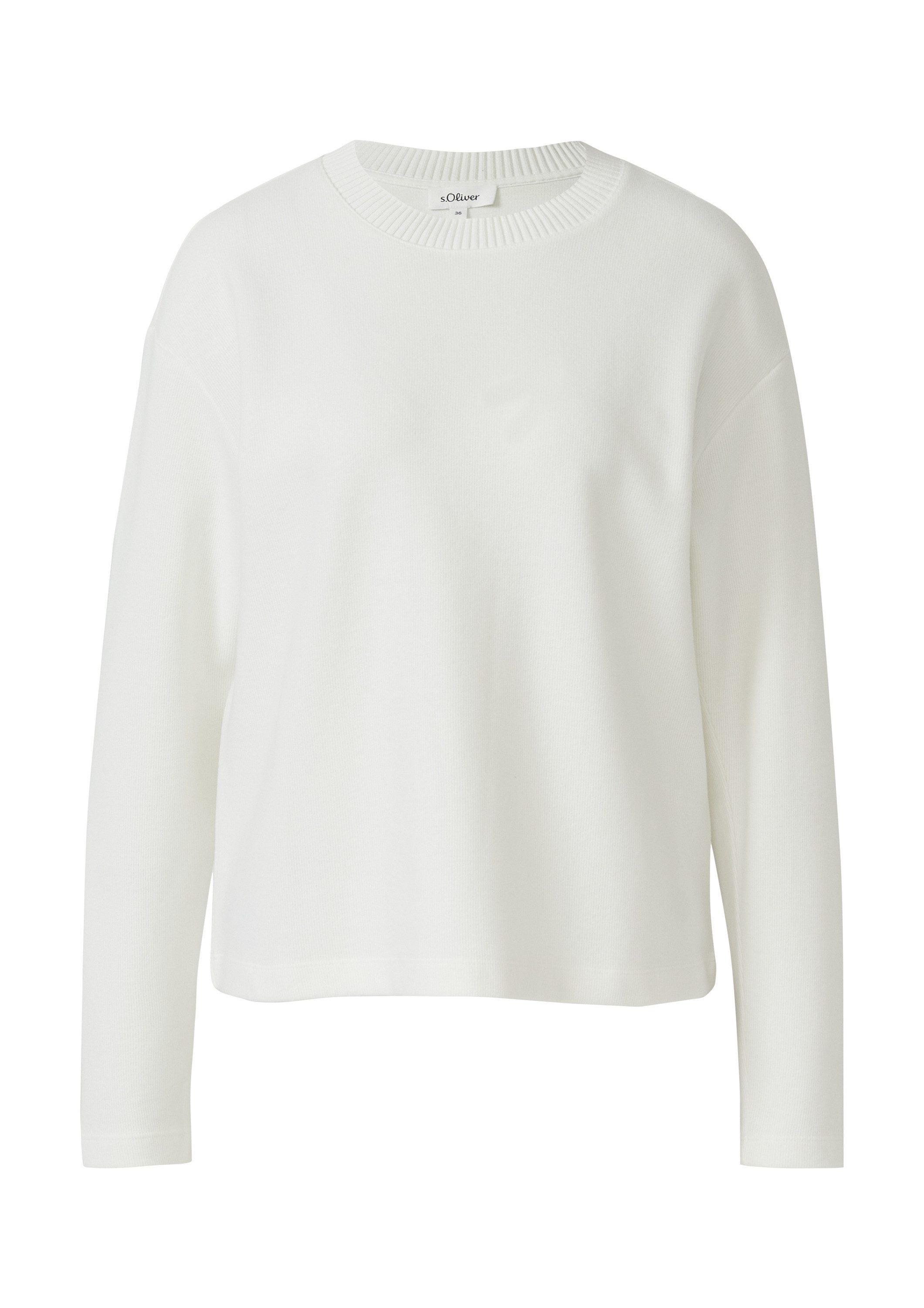 s.Oliver Sweatshirt Sweatshirt Flauschiges Sweatshirt (1-tlg) günstig online kaufen