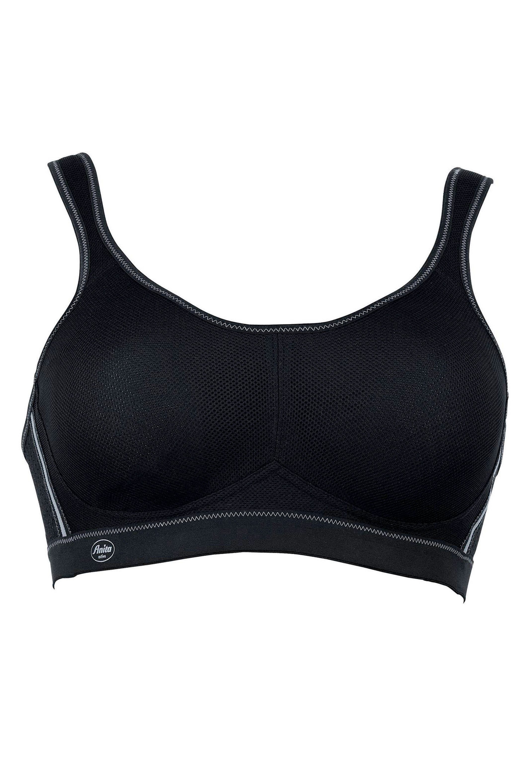 Active Schwarz vorgeformte - Sport-BH (1-tlg) - Sport-BH Cups Anita Control Nahtlose Anita Air Atmungsaktiv