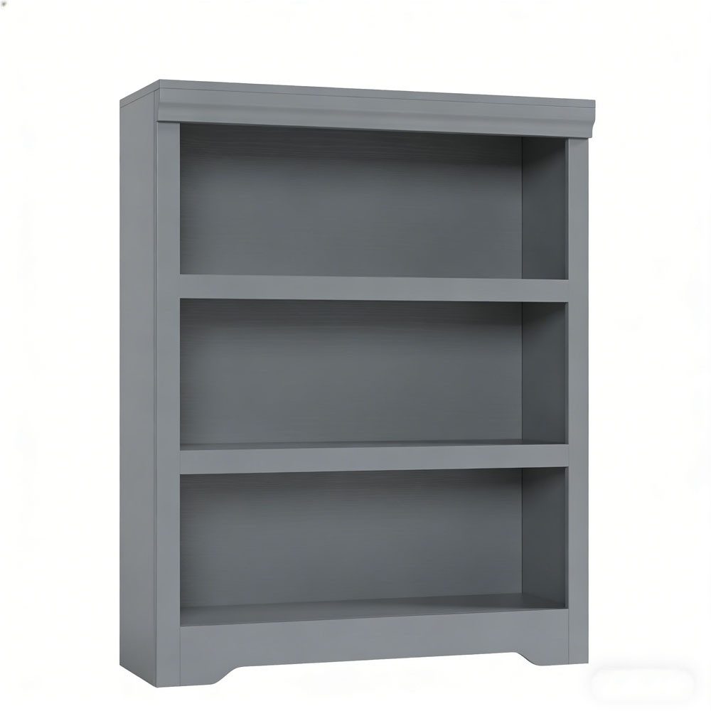 GarveeMore Bücherregal 100 Cm Hohes Bücherregal 3 Etagen Offenes Bücherregal