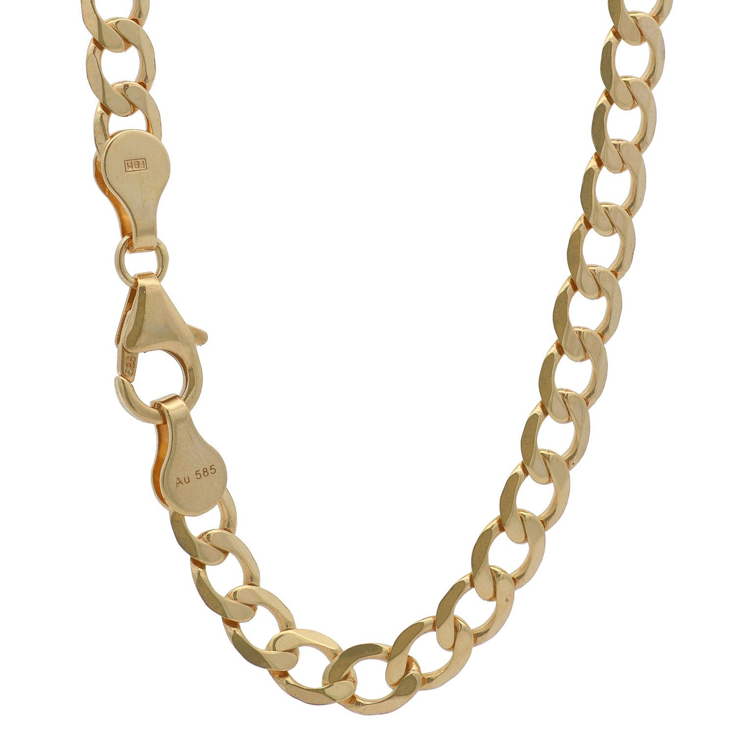 HOPLO Panzerkette Goldkette Panzerkette Länge 21cm - Breite 5,0mm - 585-14 günstig online kaufen