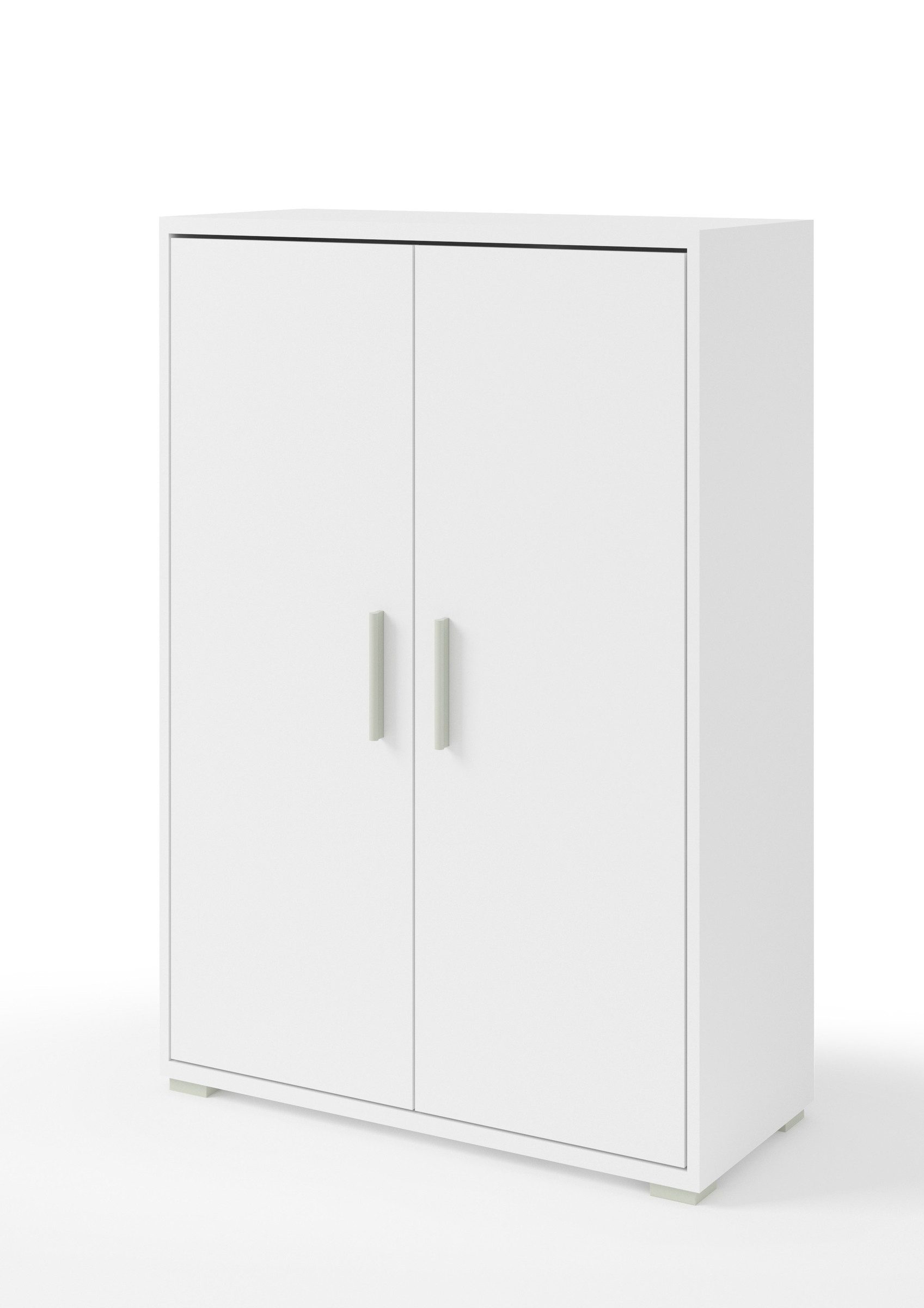 Bega Consult Aktenschrank in weiß mit 2 Türen und 3 Fächern (BxHxT: 79,1x114x35 cm)