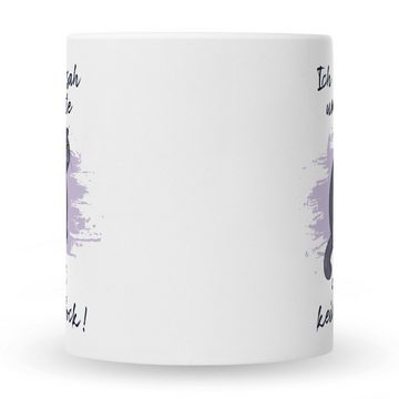 GRAVURZEILE Tasse mit Spruch - Ich kam, sah und hatte direkt keinen Bock V2, Keramik, Farbe: Weiß