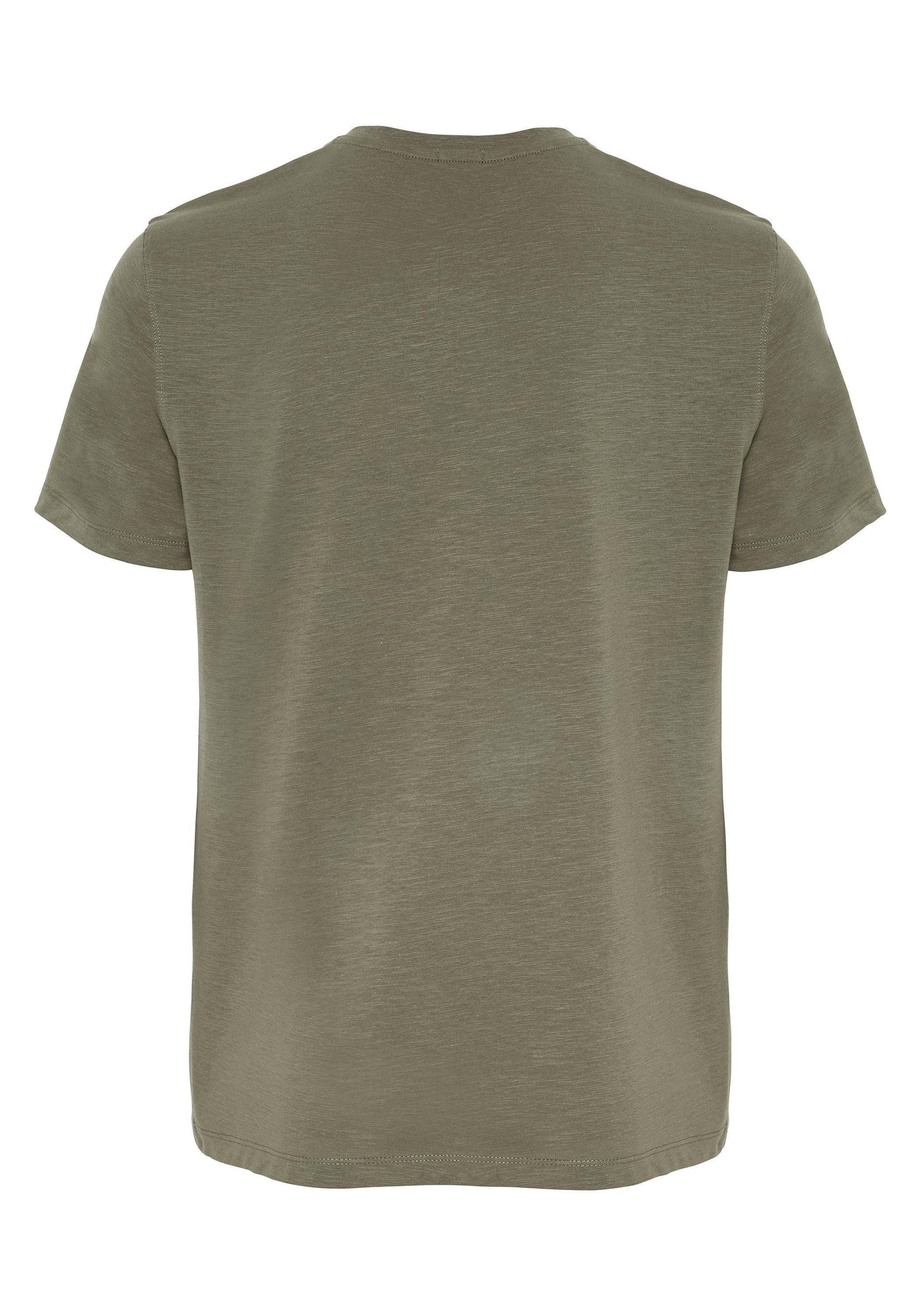Dusty T-Shirt gedrucktem mit Chiemsee Label-Symbol Print-Shirt 1 Olive