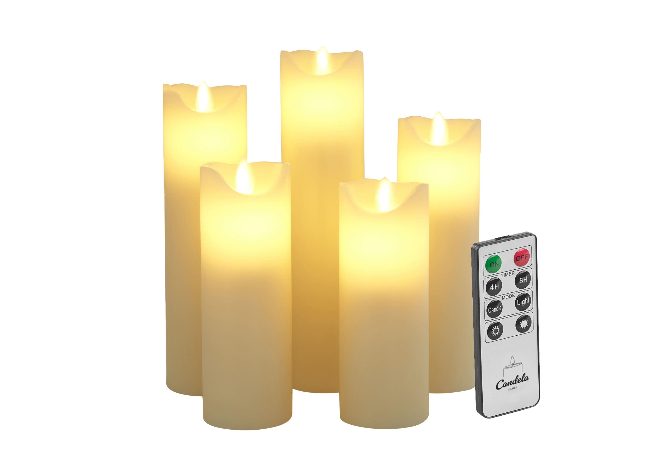 LC Home LED-Kerze Set Echtwachskerze Timerfunktion günstig online kaufen