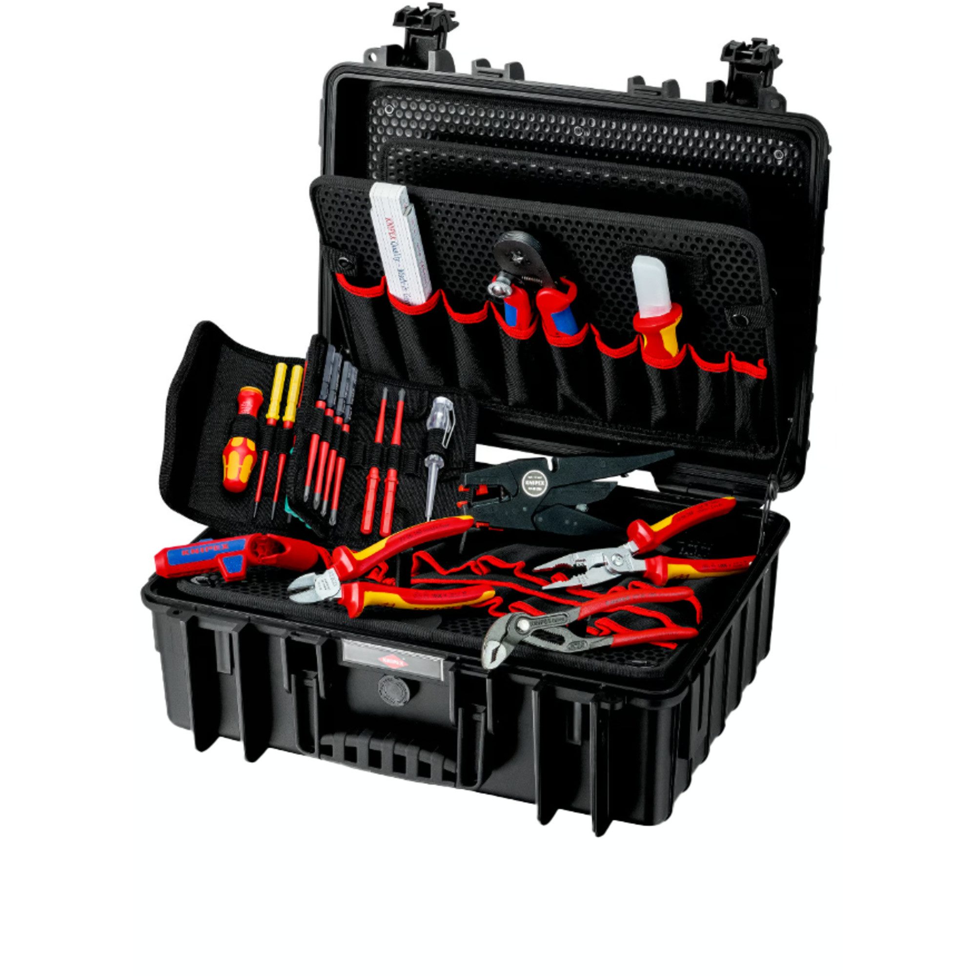 Knipex Werkzeugset KNIPEX Werkzeugkoffer "Robust23" Elektro, (25-tlg)