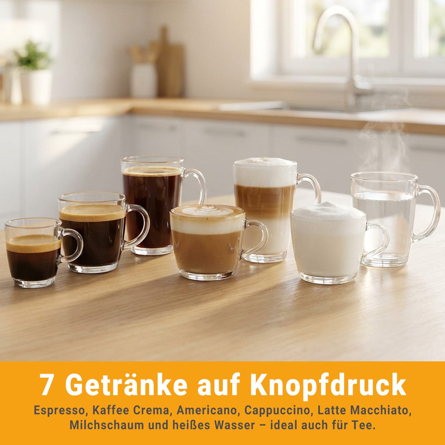 KKT KOLBE Kaffeevollautomat KKT KOLBE One, Automatische Reinigung, 2 Tassen-Funktion, 7 Kaffeespezialitäten