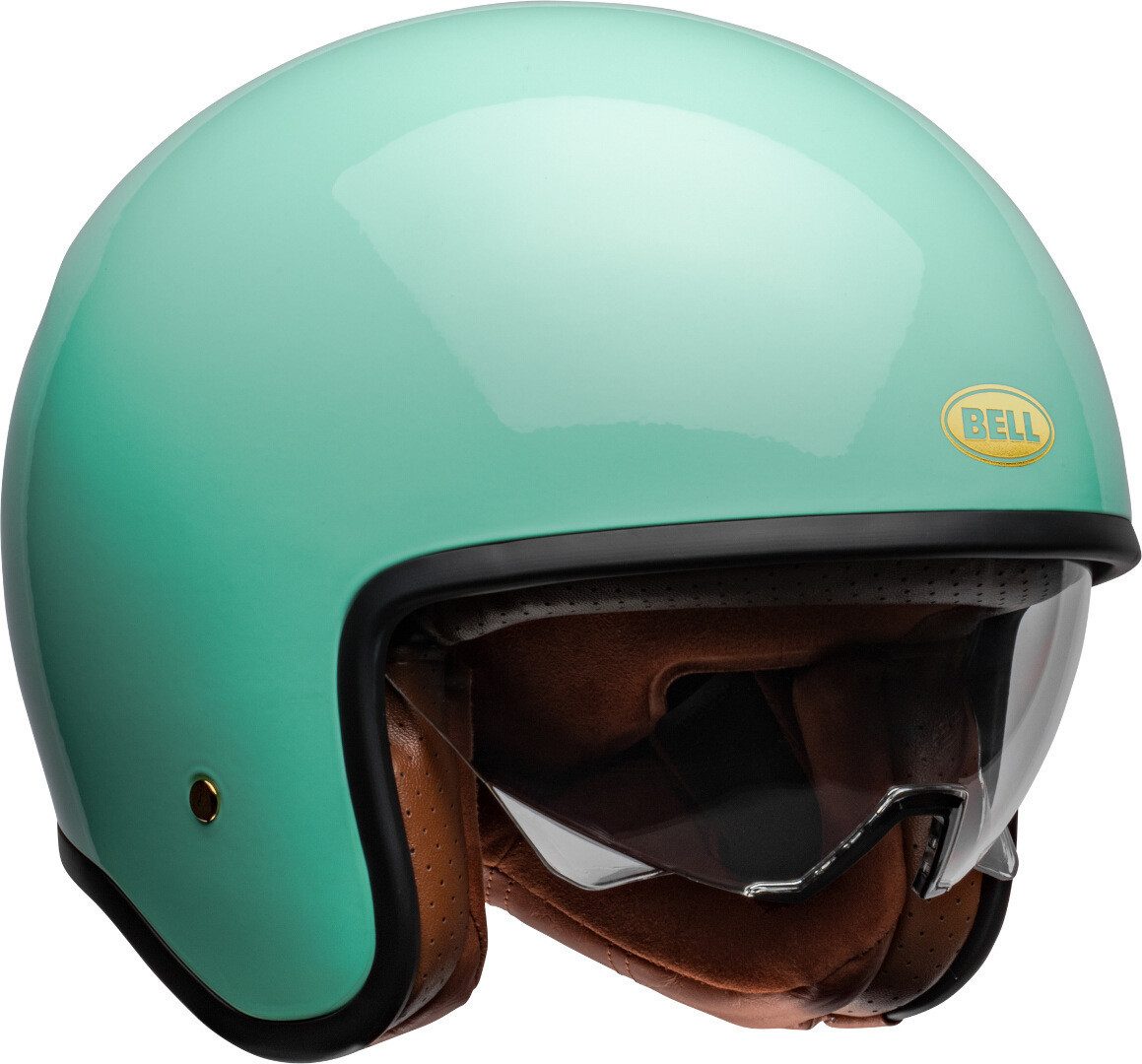 Bell Motorradhelm TX-501 Solid Jethelm, vorbereitet für Kommunikationssystem,integriertes Sonnenvisier