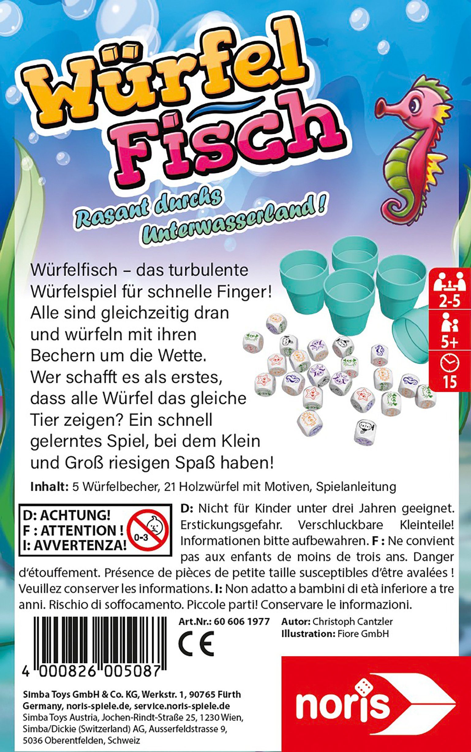Noris Spiel Würfelfisch, Reaktionsspiel