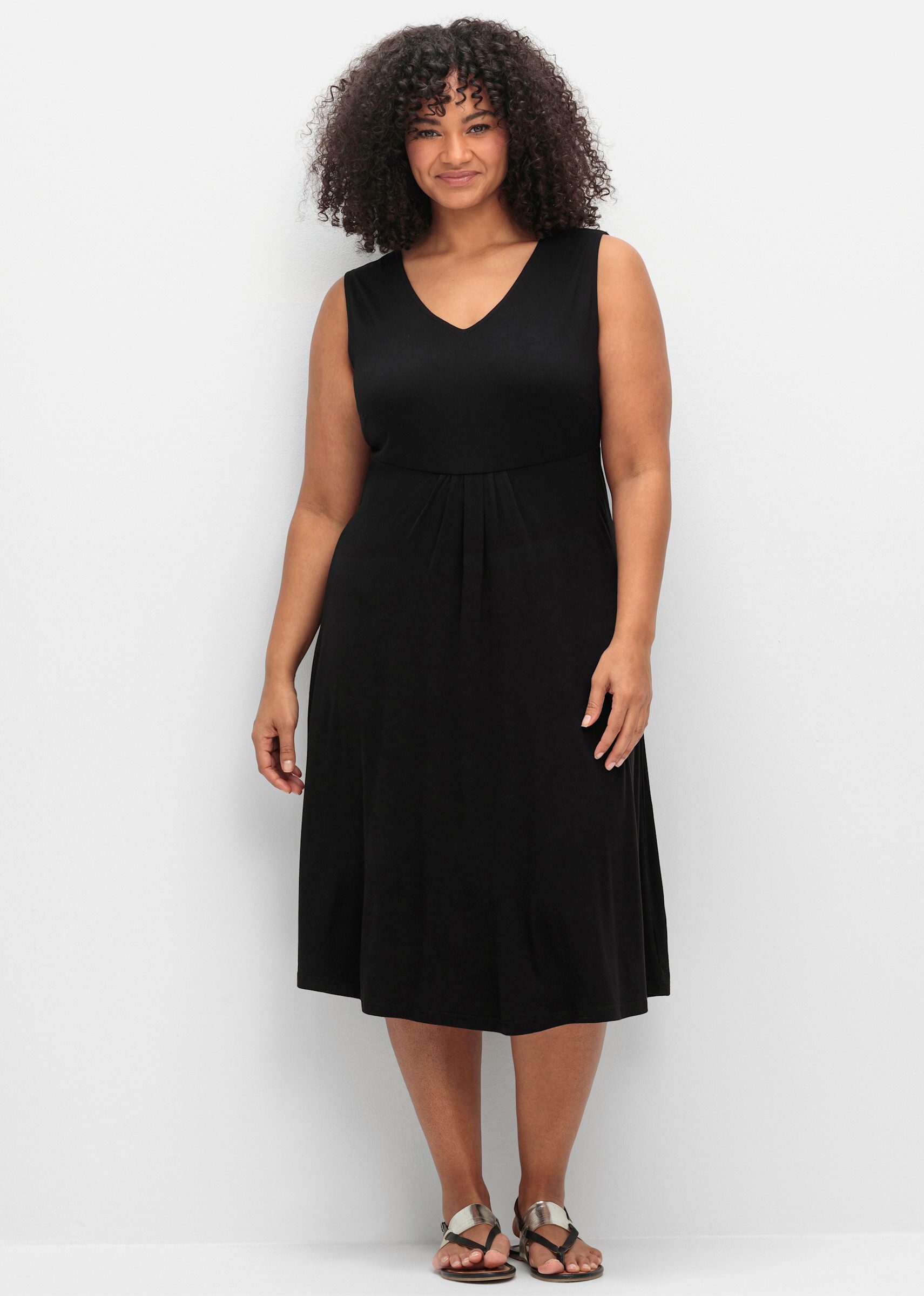 Sheego Jerseykleid Jerseykleid Ärmellos günstig online kaufen