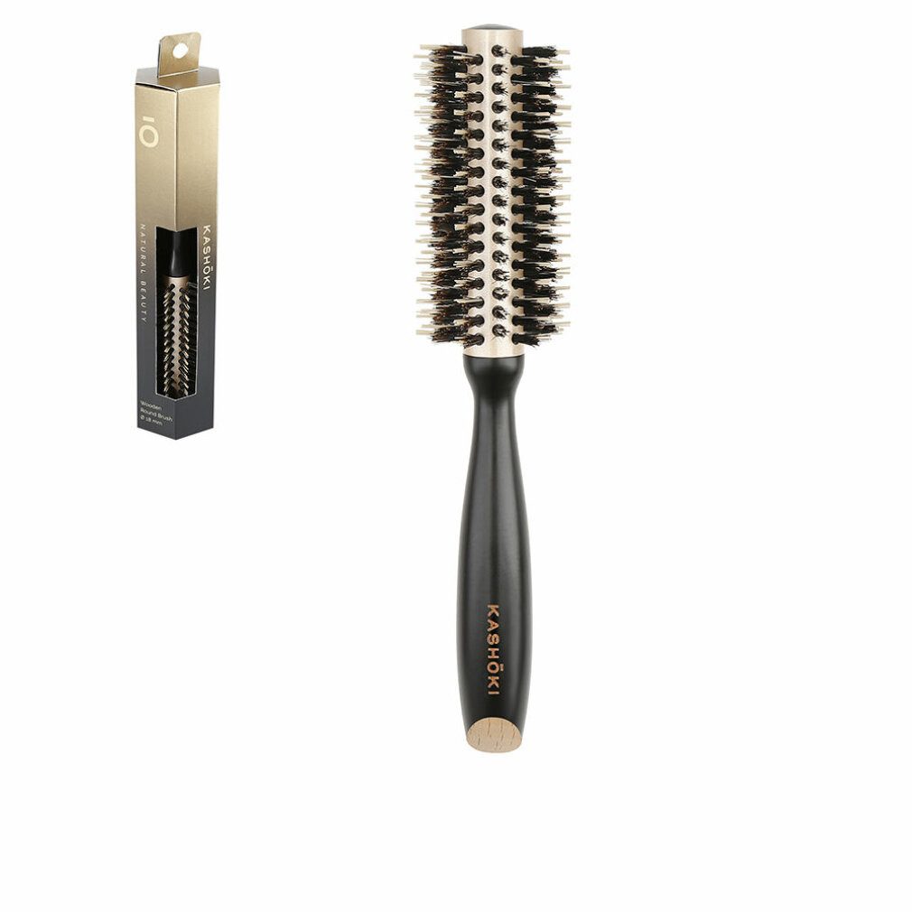 Kashōki Essential Beauty Rundbürste 30mm – Keramikbeschichtet, Mit Wildschweinborsten Für Schonendes Styling