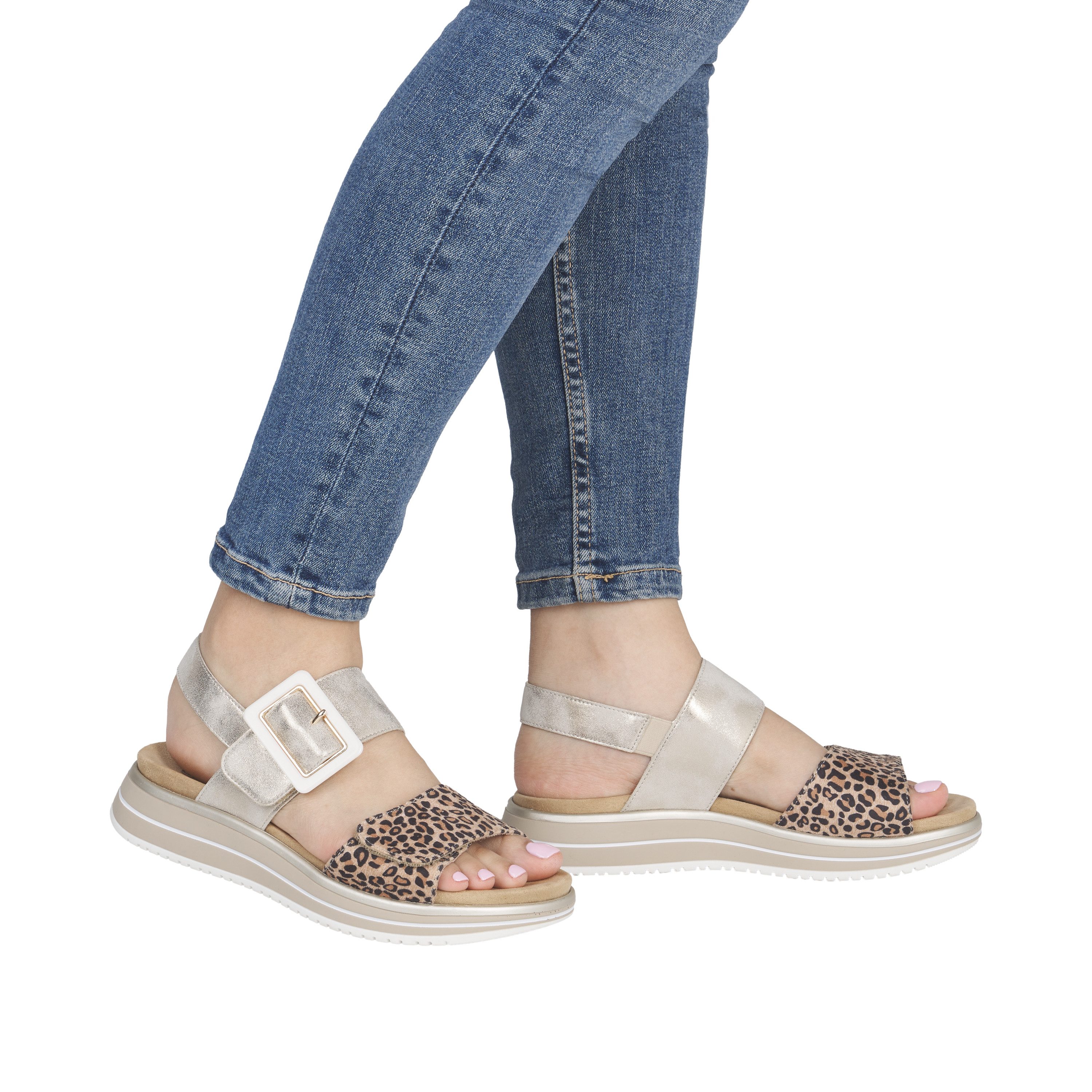 Remonte Plateausandale Sandalette, Keilsandale, Sommerschuh mit Lite ´n Soft-Ausstattung
