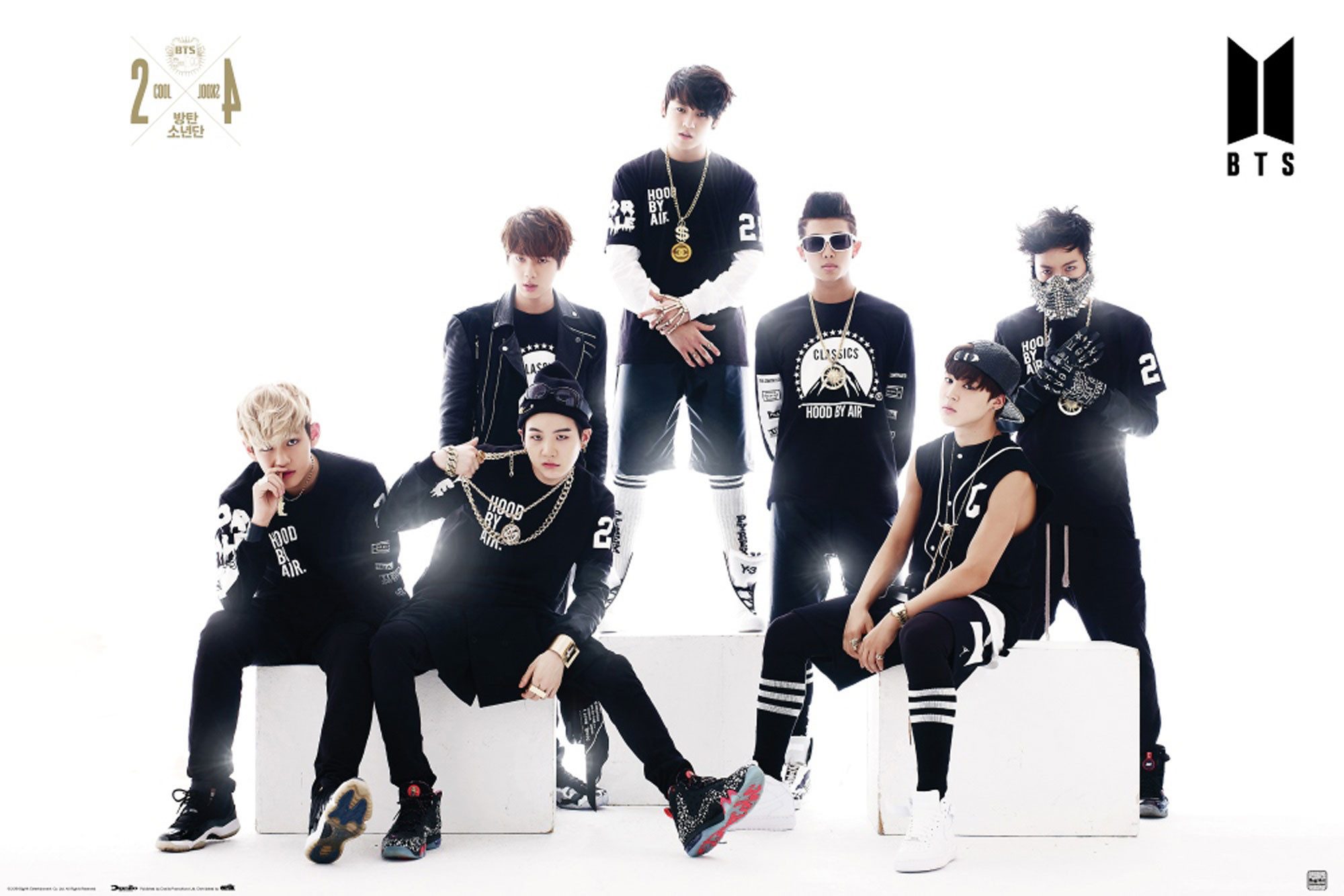 Poster BTS - Poster - Black and white