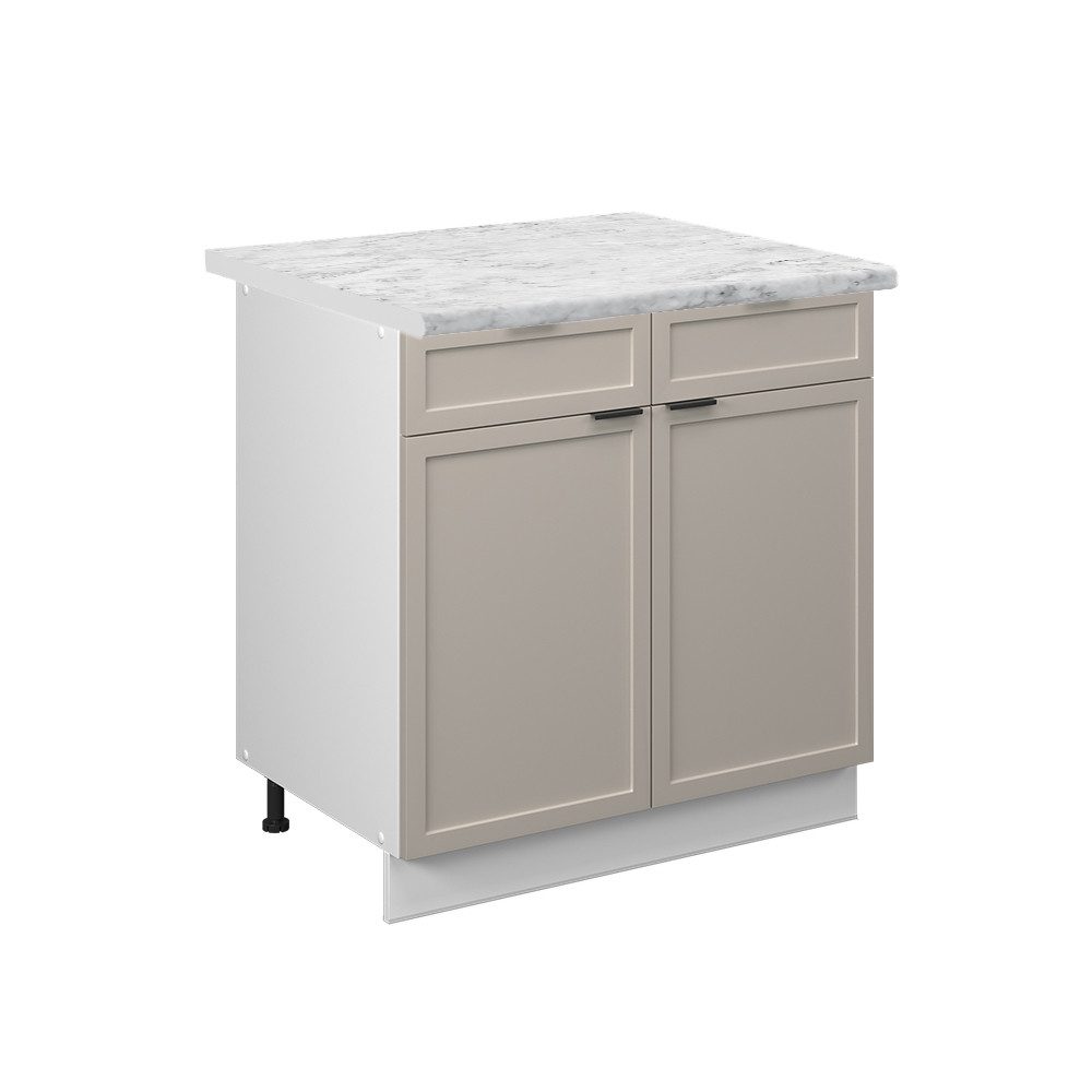 Vicco Unterschrank Fame-Line, GrauBeige/Weiß, 80 cm, günstig online kaufen
