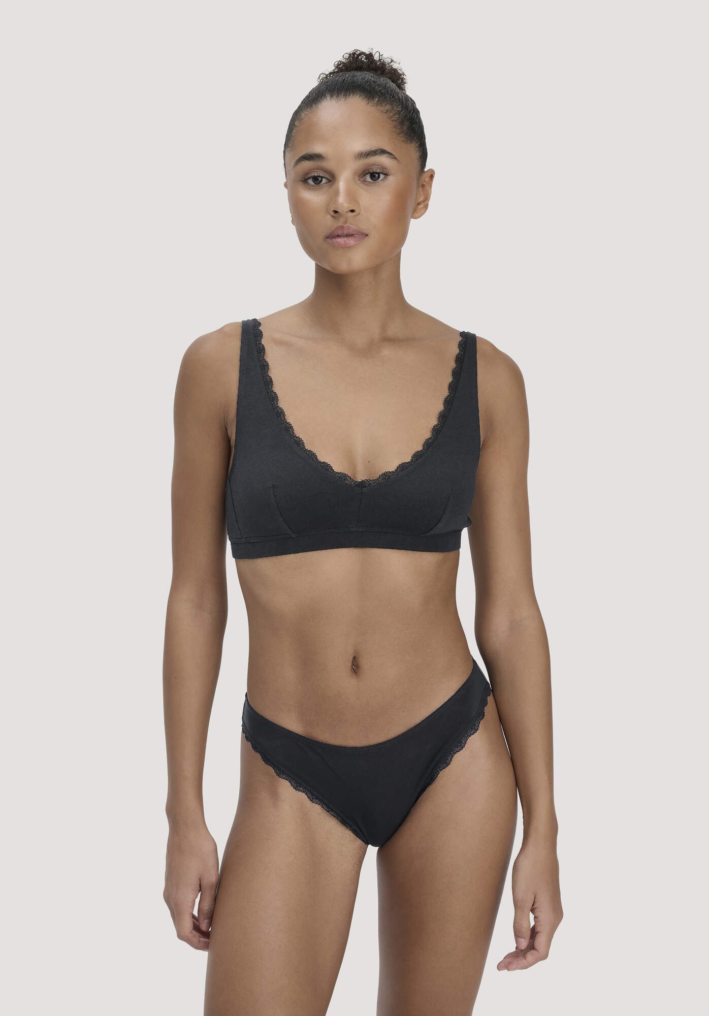Hessnatur Bustier COTTON FEEL LACE aus Bio-Baumwolle (1-tlg)