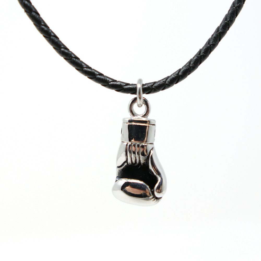 DALMARO Edelstahlkette Lederkette Edelstahl 316 BOXING GLOVE, Herren Biker günstig online kaufen