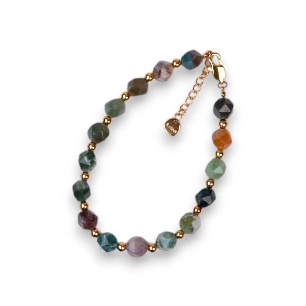 SHELAGO Perlenarmband mit Achat Perlen & Karabinerverschluss (inkl. Geschen günstig online kaufen