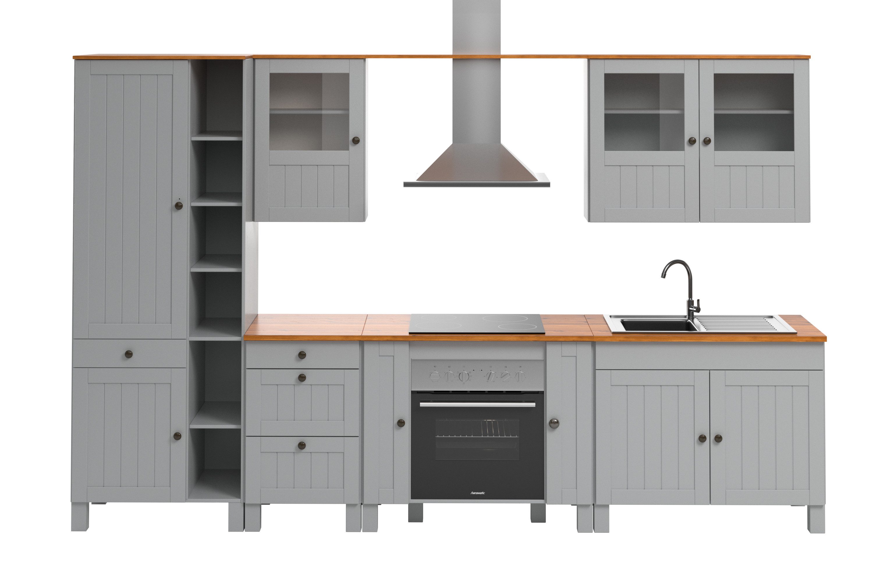 Home affaire Küchenzeile Alby2, (Set), Breite 325 cm, ohne E-Geräte