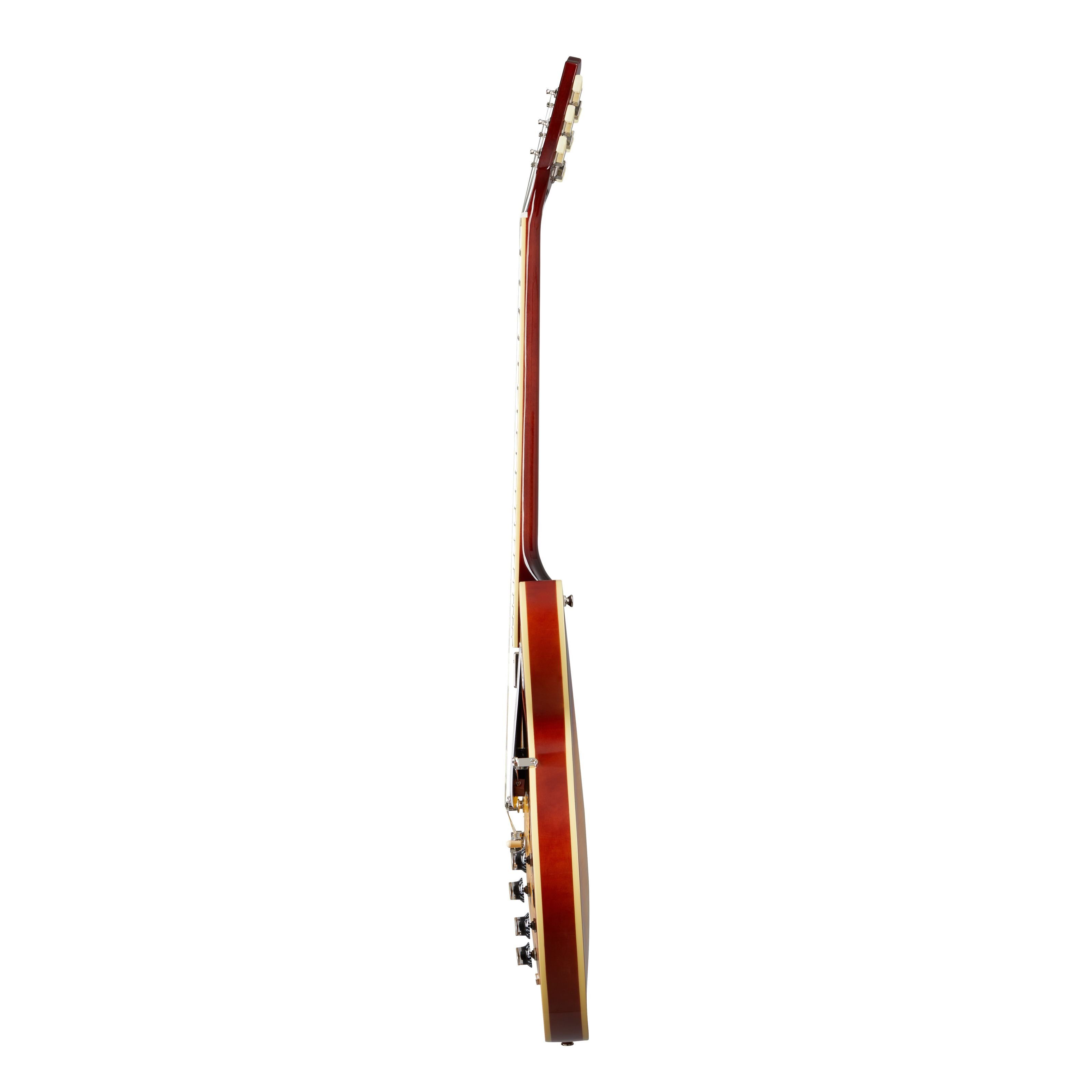 Tea Gibson by ES-335 - Epiphone Spielzeug-Musikinstrument, Burst Gi Raspberry Figured Inspired Halbakustik