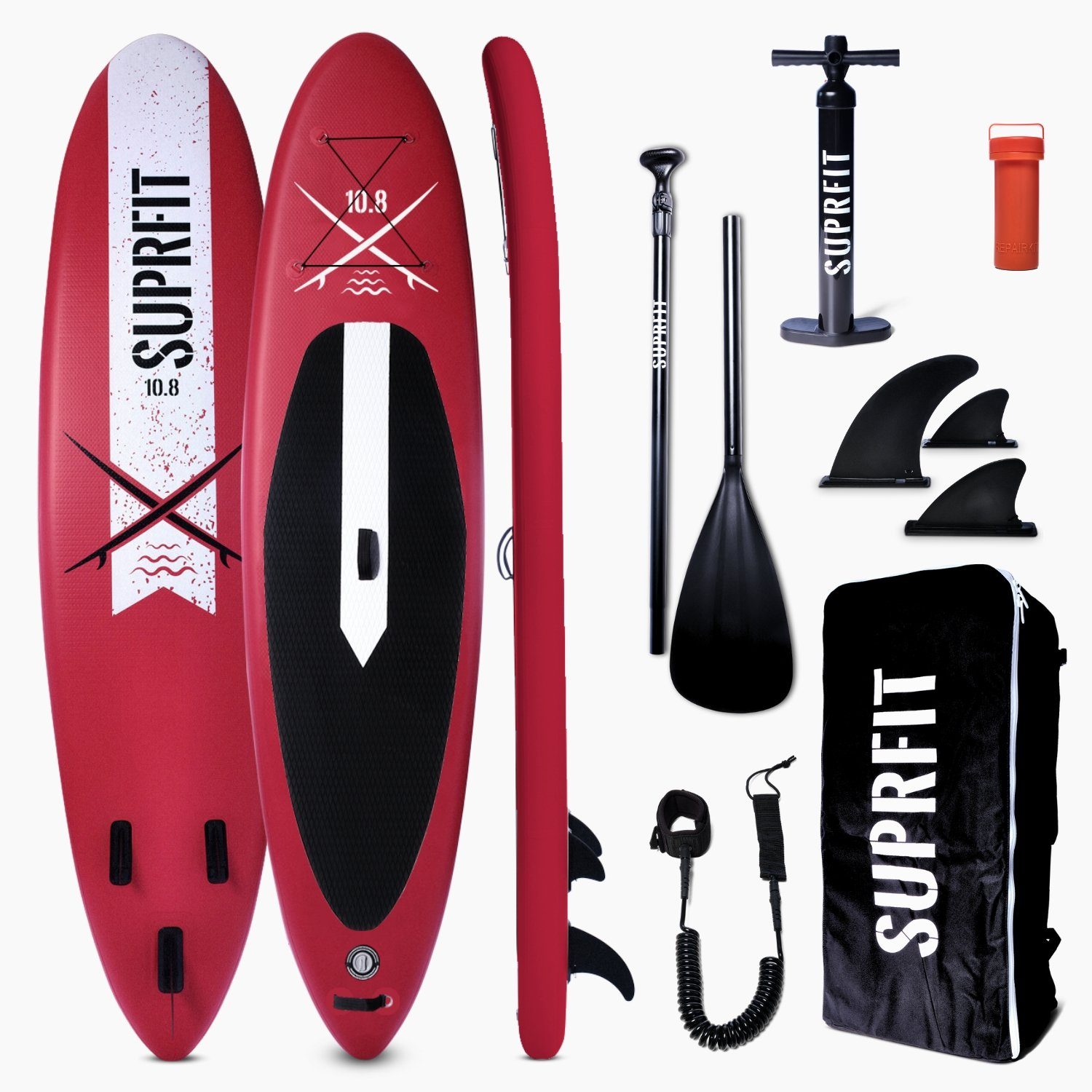 SF SUPRFIT SUP-Board Stand Up Paddling Board aufblasbar, Stand Up Paddle Board - 330 x 78 x 15 cm bis max. 130 kg