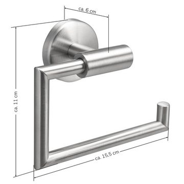 bremermann Toilettenpapierhalter Bad-Serie PIAZZA - Toilettenpapierhalter, Edelstahl matt