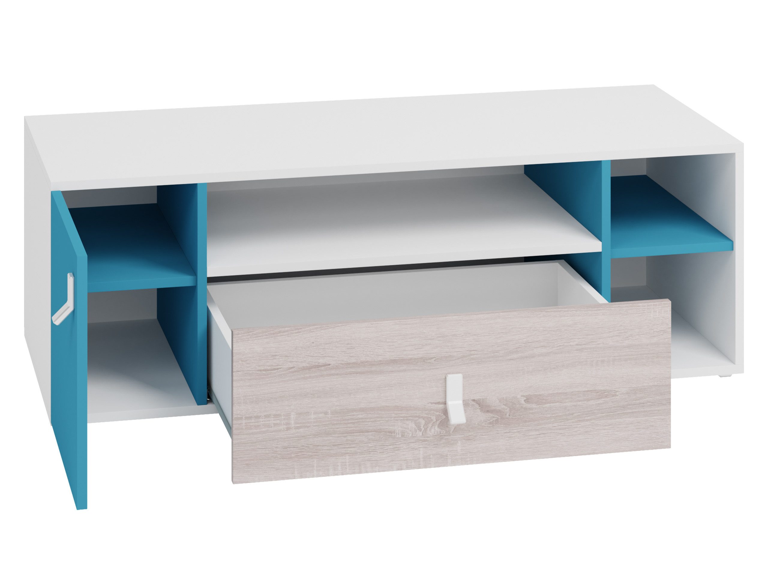 MIRJAN24 TV-Schrank Planet 10 (mit Drehtür und Schublede) 120x50x40 cm