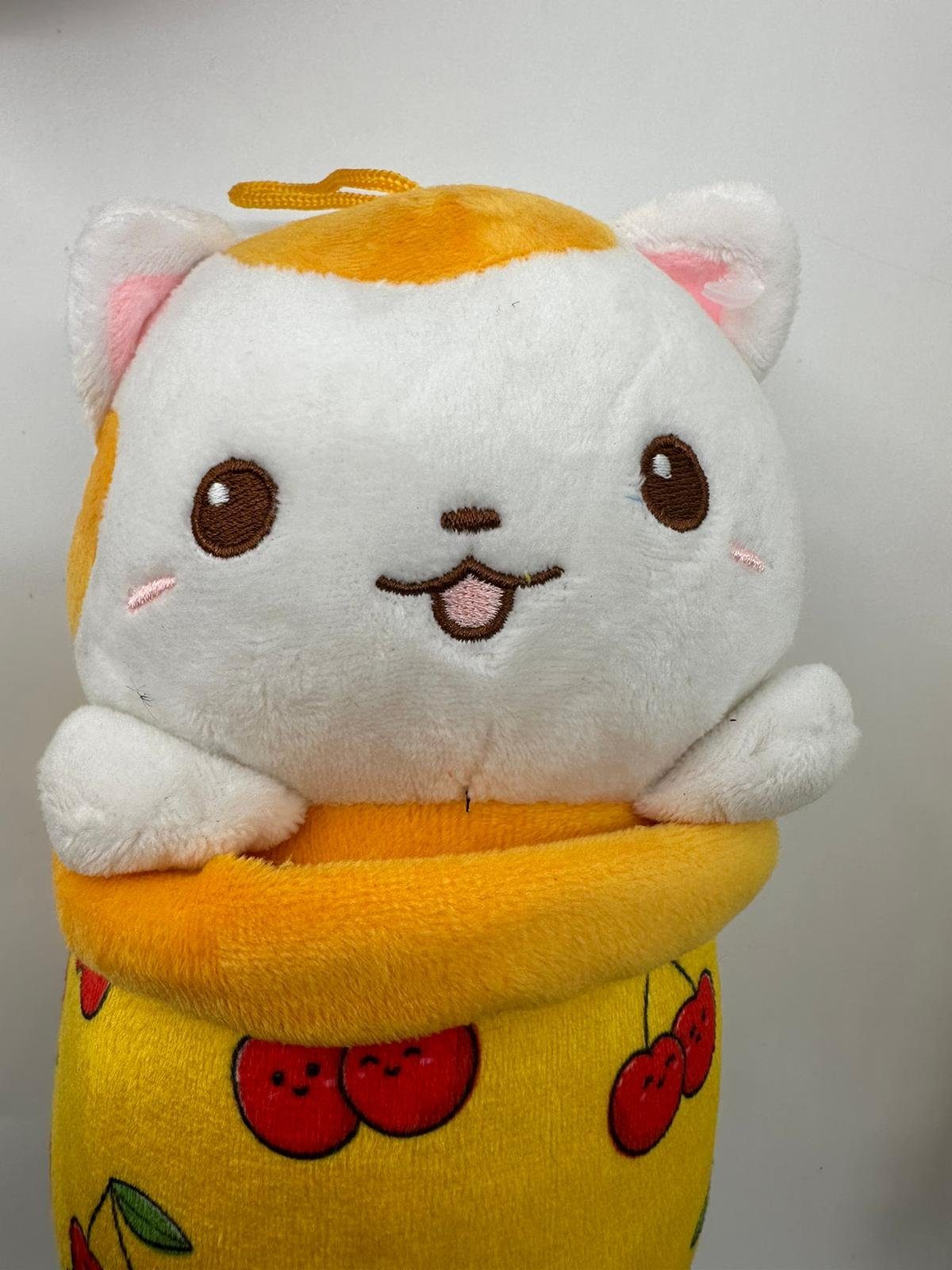 soma Kuscheltier kawaii plüschtier Katze Spielzeug für Kinder Mädchen Jungen gelb (1-St), kawaii kuscheltier katze kuscheltier kuscheltier katze 20 cm