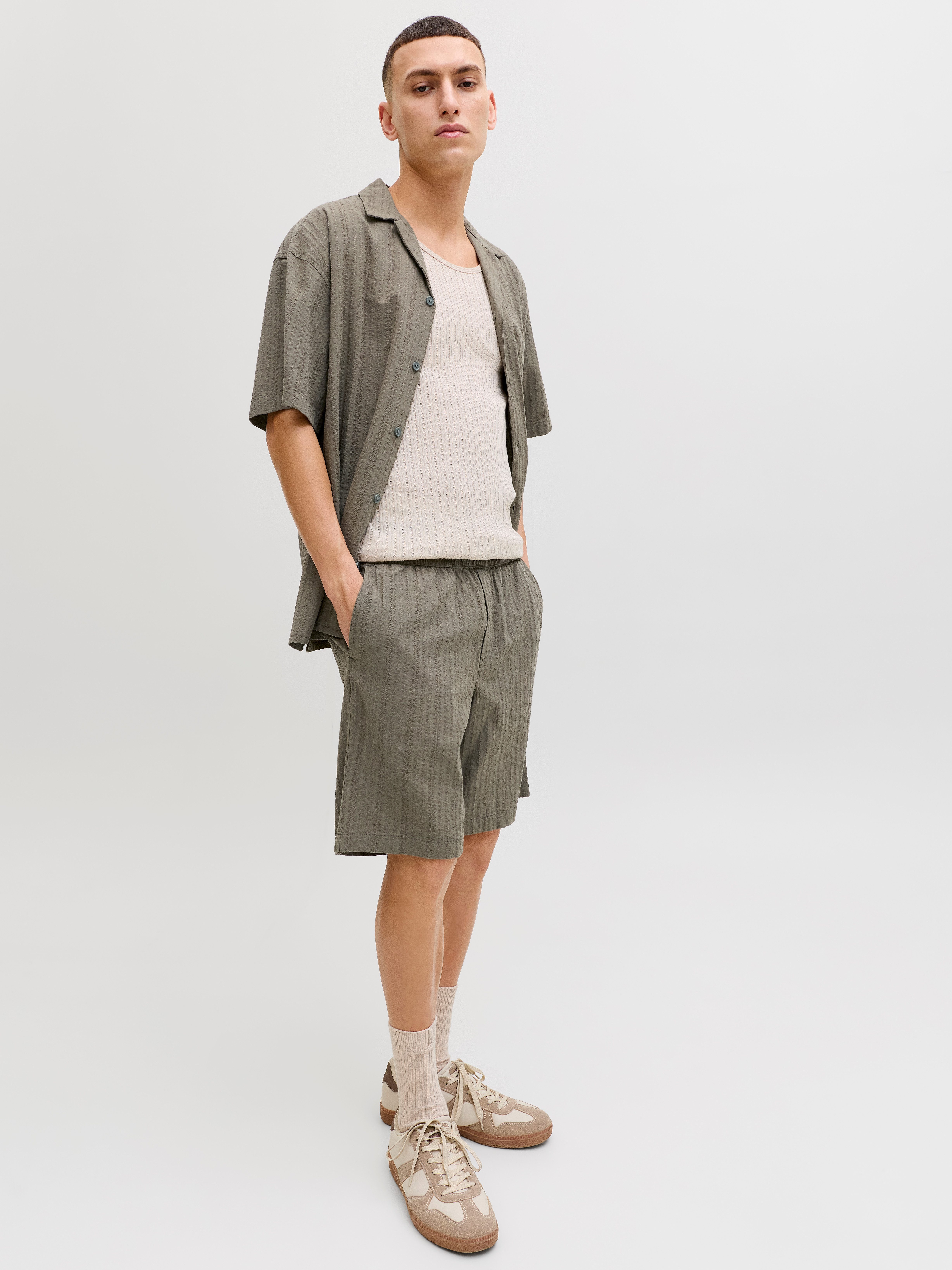 Jack & Jones Shorts JPSTJAIDEN TYSON JOGGER SHORT SRT SN Baumwolle, regular fit – Bild 4 von 5
