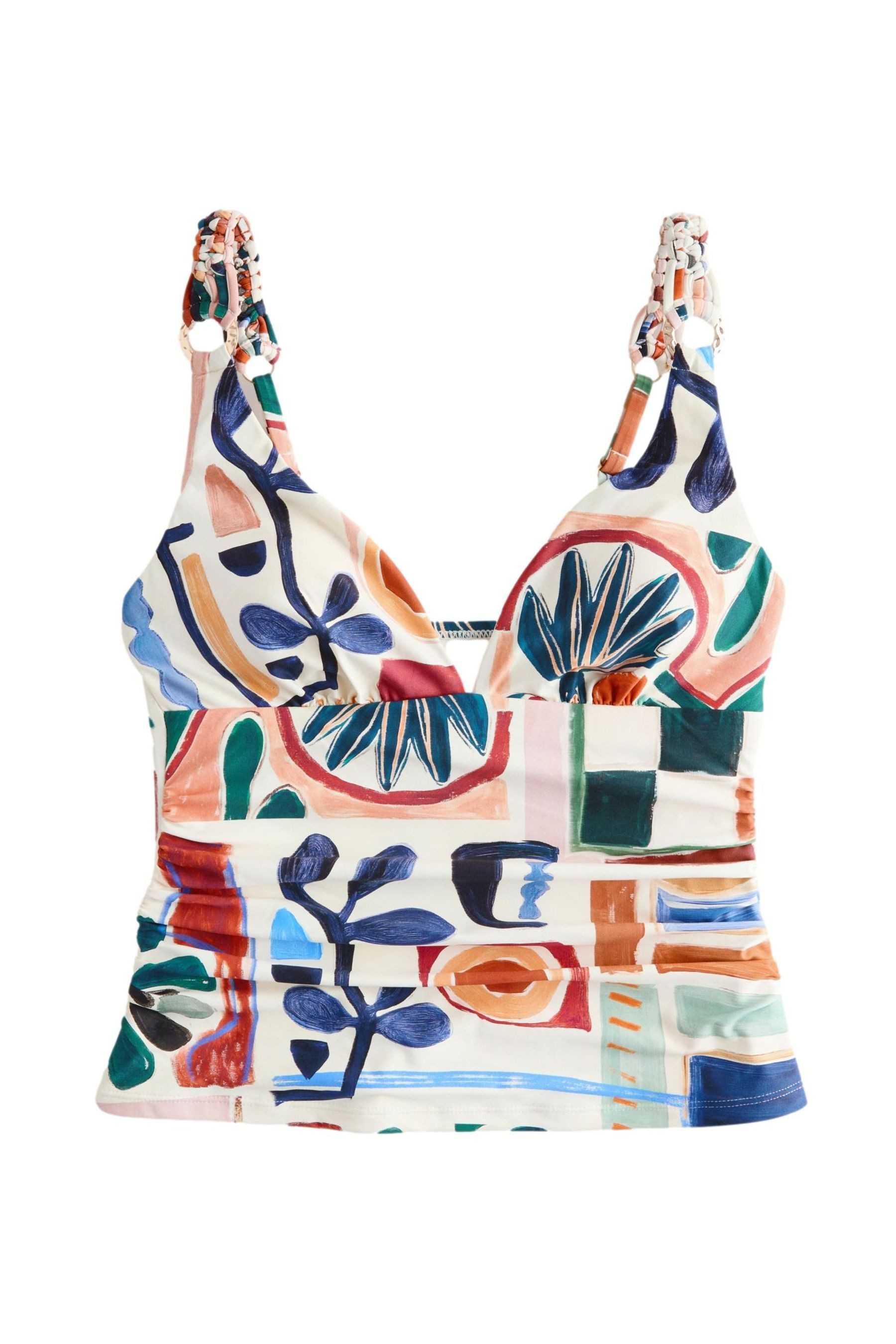 Next Tankini-Top Bauchformender Tankini mit tiefem Ausschnitt (1-St)