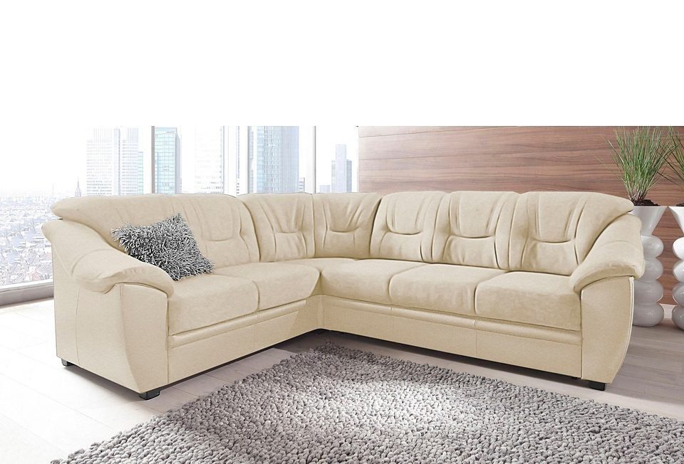 sit&more Ecksofa Savona L-Form, B: 262 cm, optional Bettfunktion, Federkern