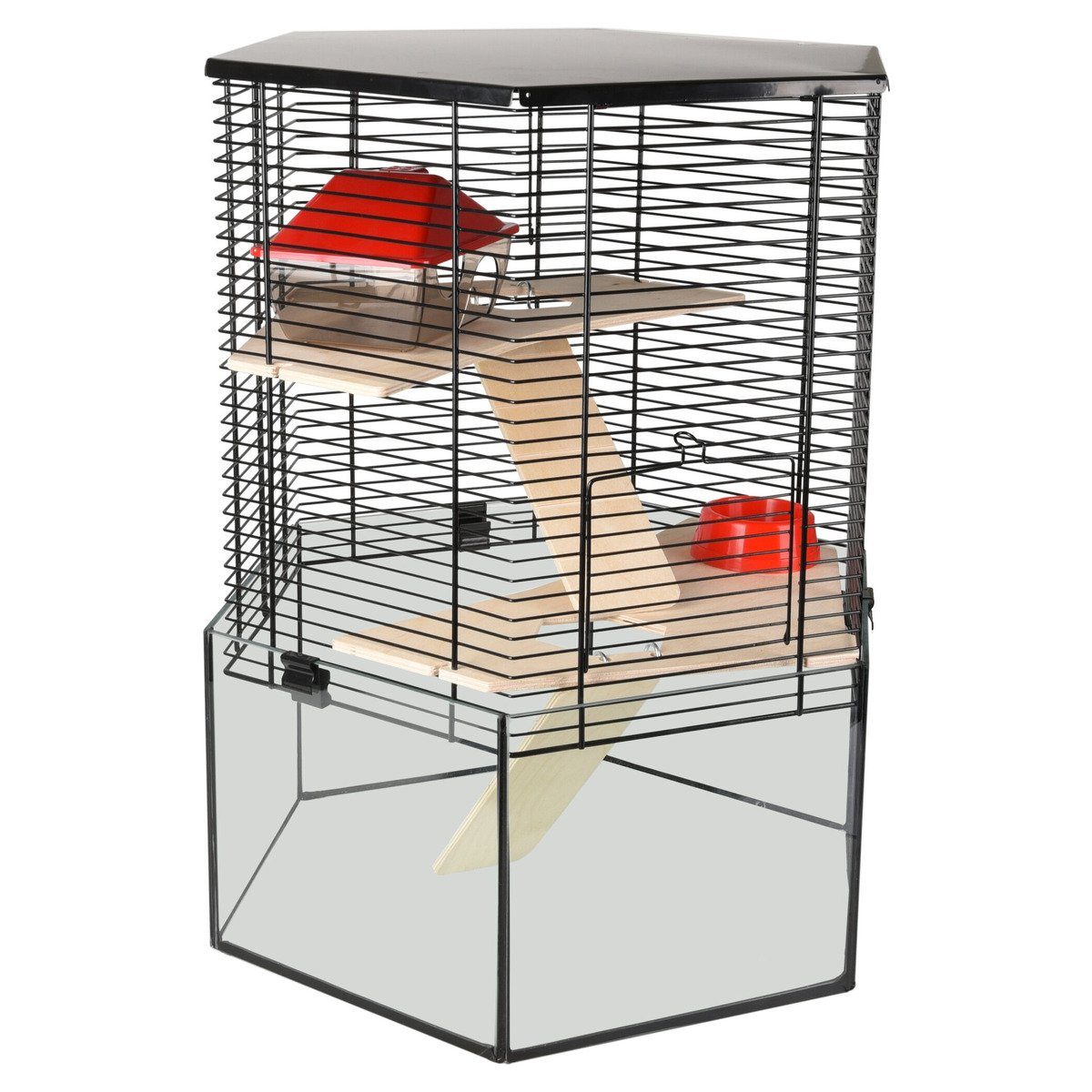 Kleintierkäfig Hamsterkäfig sechseckig Vitru