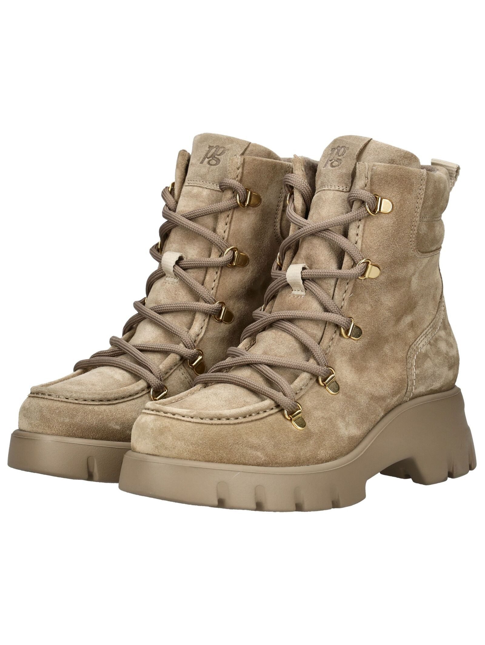 Paul Green Paul Green Stiefelette Veloursleder Schnürstiefelette