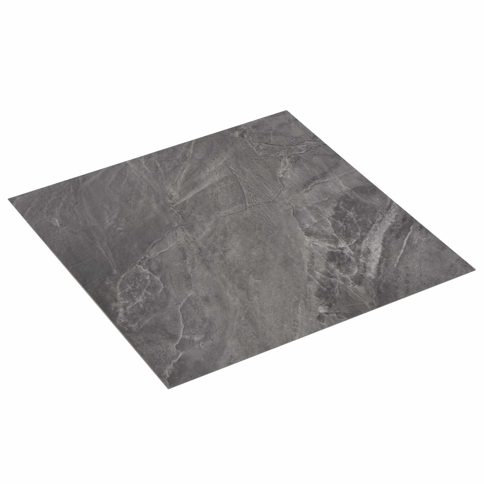 vidaXL Teppichboden Selbstklebende Bodenplanken 30,5 x 30,5 cm 20 pcs PVC Schwarz, Quadratisch