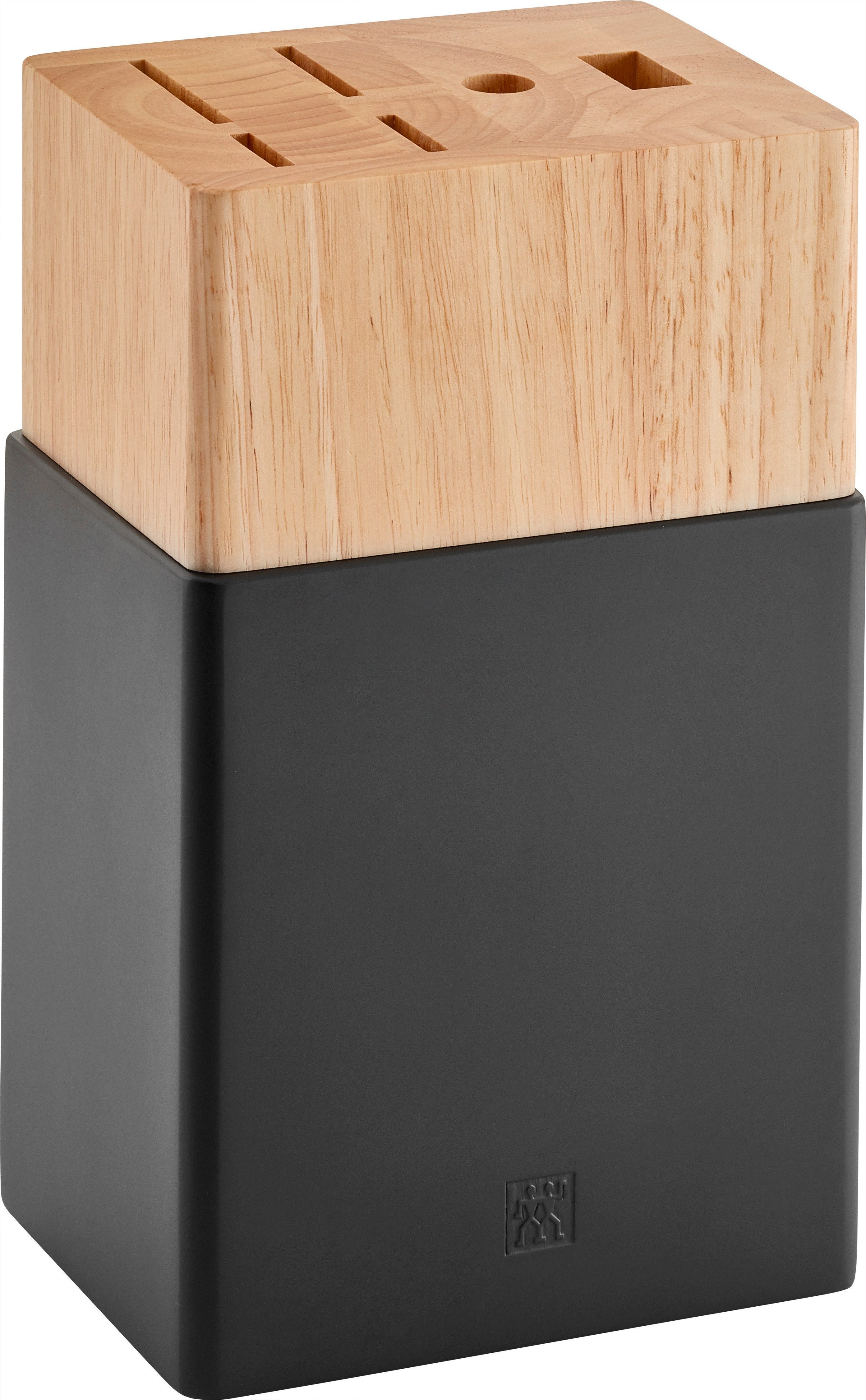 Zwilling Messerblock ***** FIVE STAR (8tlg), Messerblock mit 4 Messern + 1 Schere + 1 Wetzstahl, Birke, schwarz