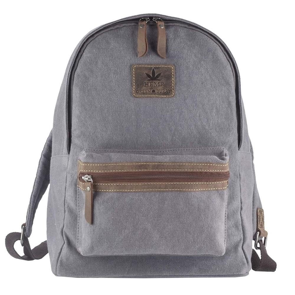 Greenburry Tagesrucksack Vintage Hemp, Rucksack, DayPack, BackPack, Hanf und Leder