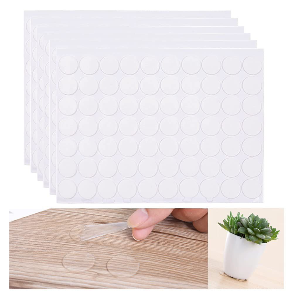 Doppelklebeband 420 Stück 20mm Doppelseitige Klebepunkte Transparente Runde Aufkleber