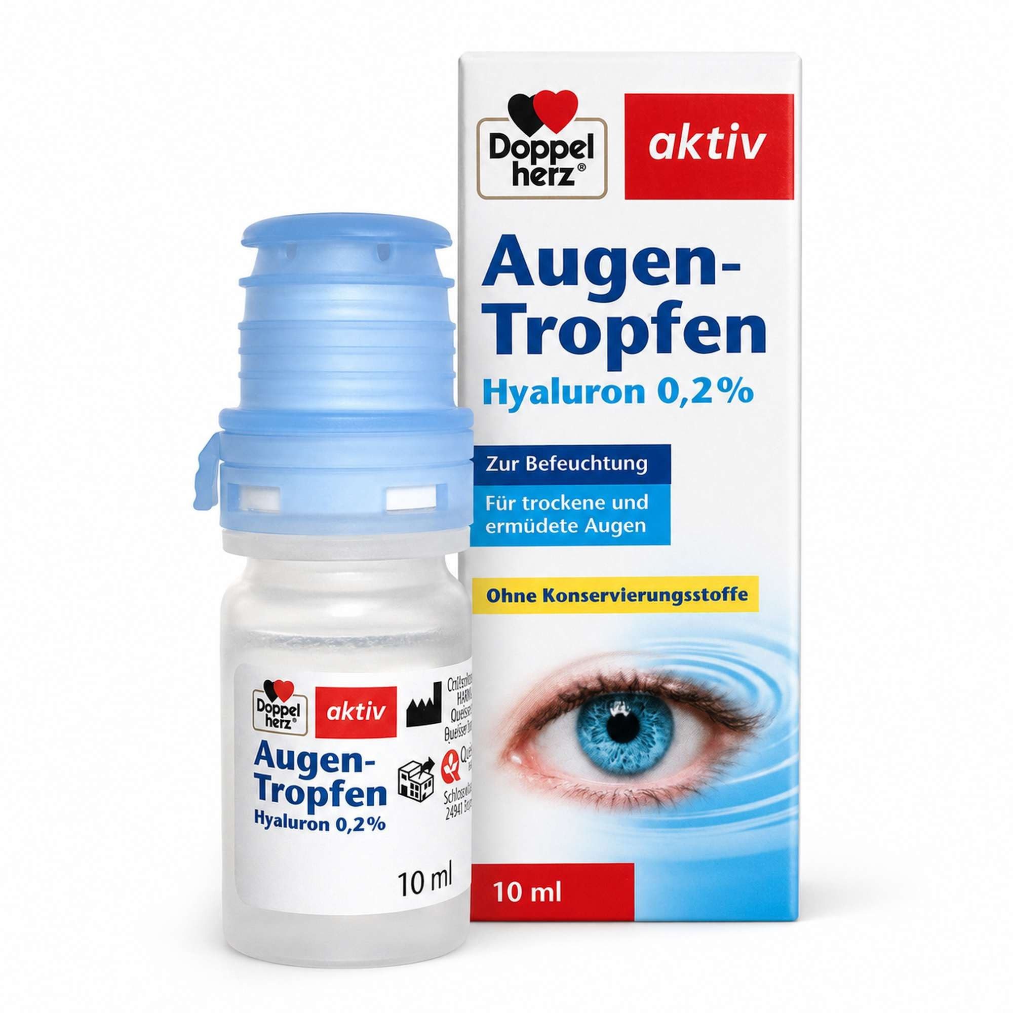 Queisser Pharma GmbH & Co. KG Augentropfen DOPPELHERZ Augen-Tropfen Hyaluron 0,2%