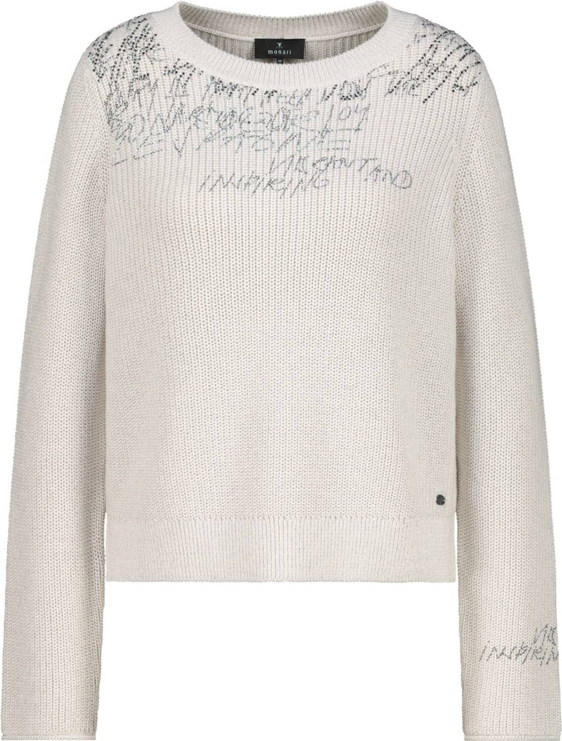 Monari Rundhalspullover 809449 Strickpullover günstig online kaufen