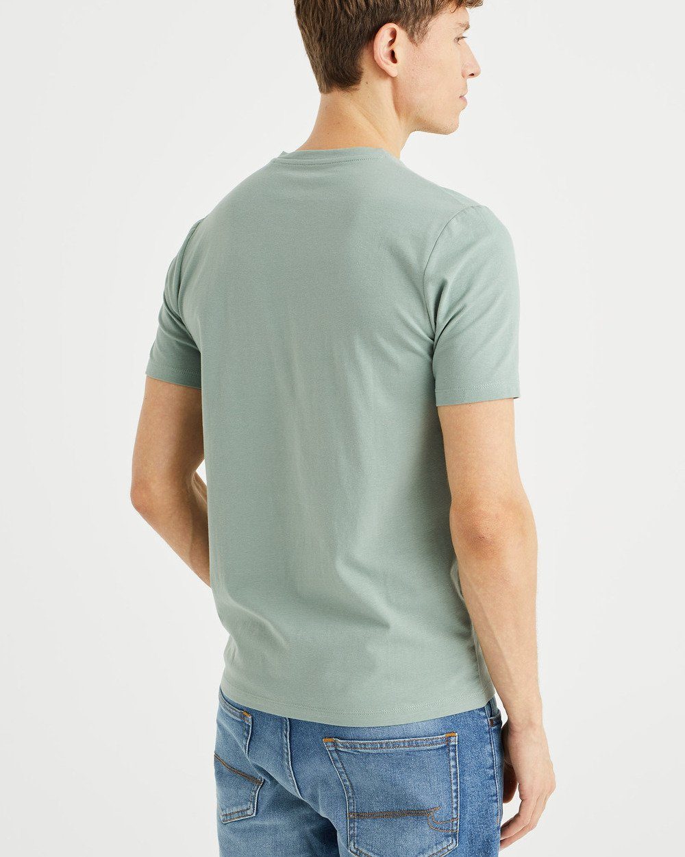 Fashion T-Shirt Pastellgrün (1-tlg) WE