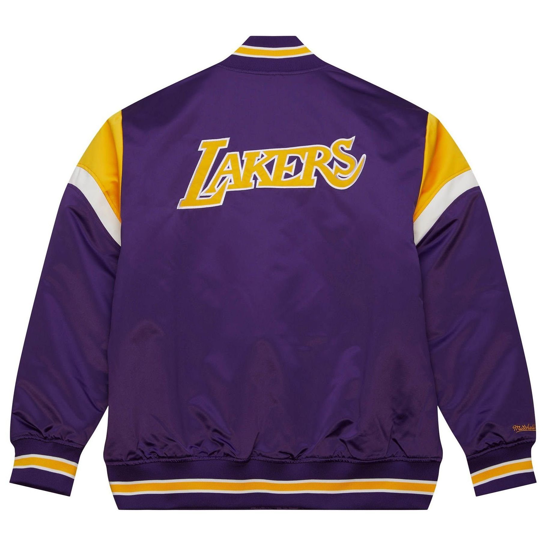 & Collegejacke Heavyweight Los Angeles NBA Lakers Ness Satin Mitchell