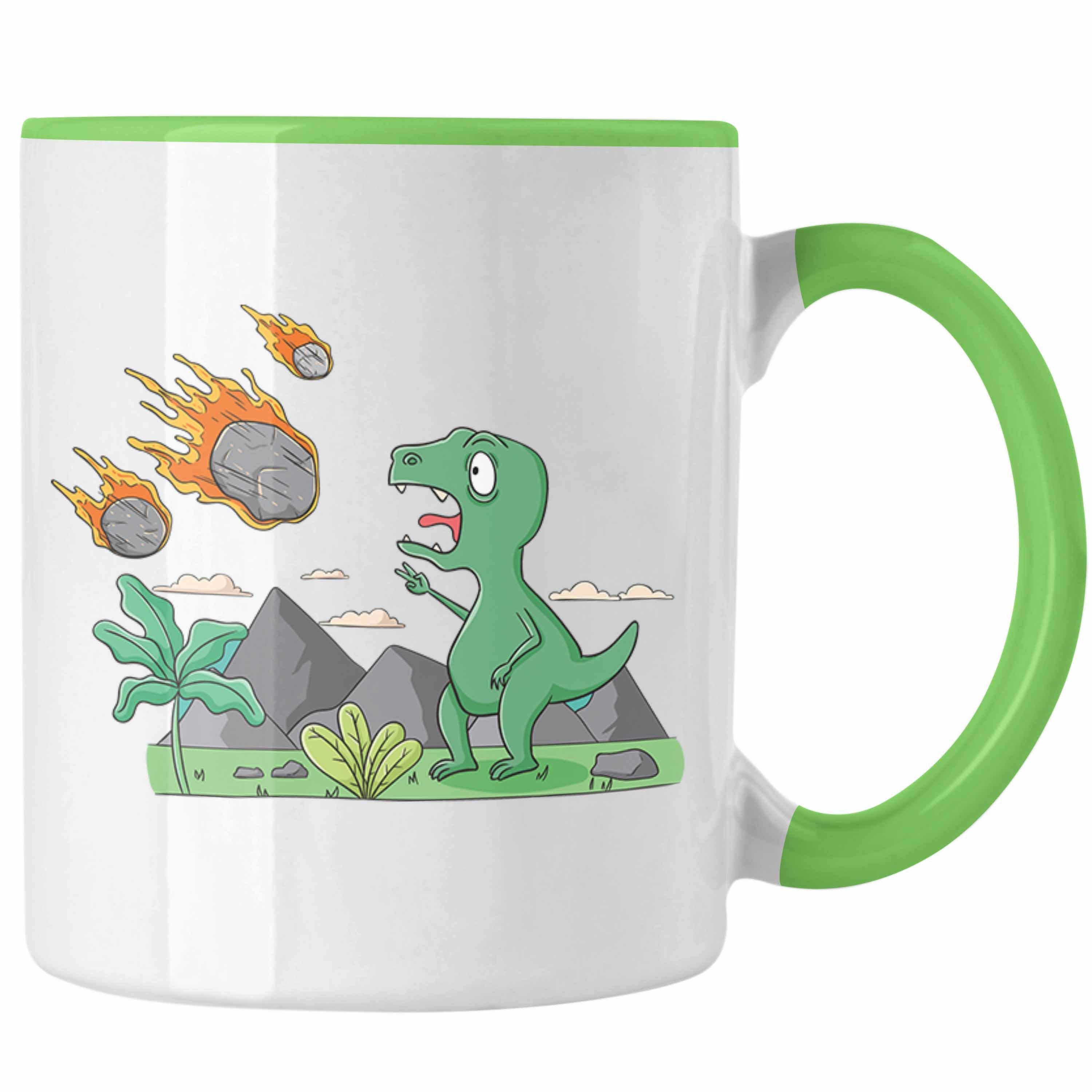 Grün Dinosaurier Tasse Geschenk Grafik Tasse Lustig Trendation