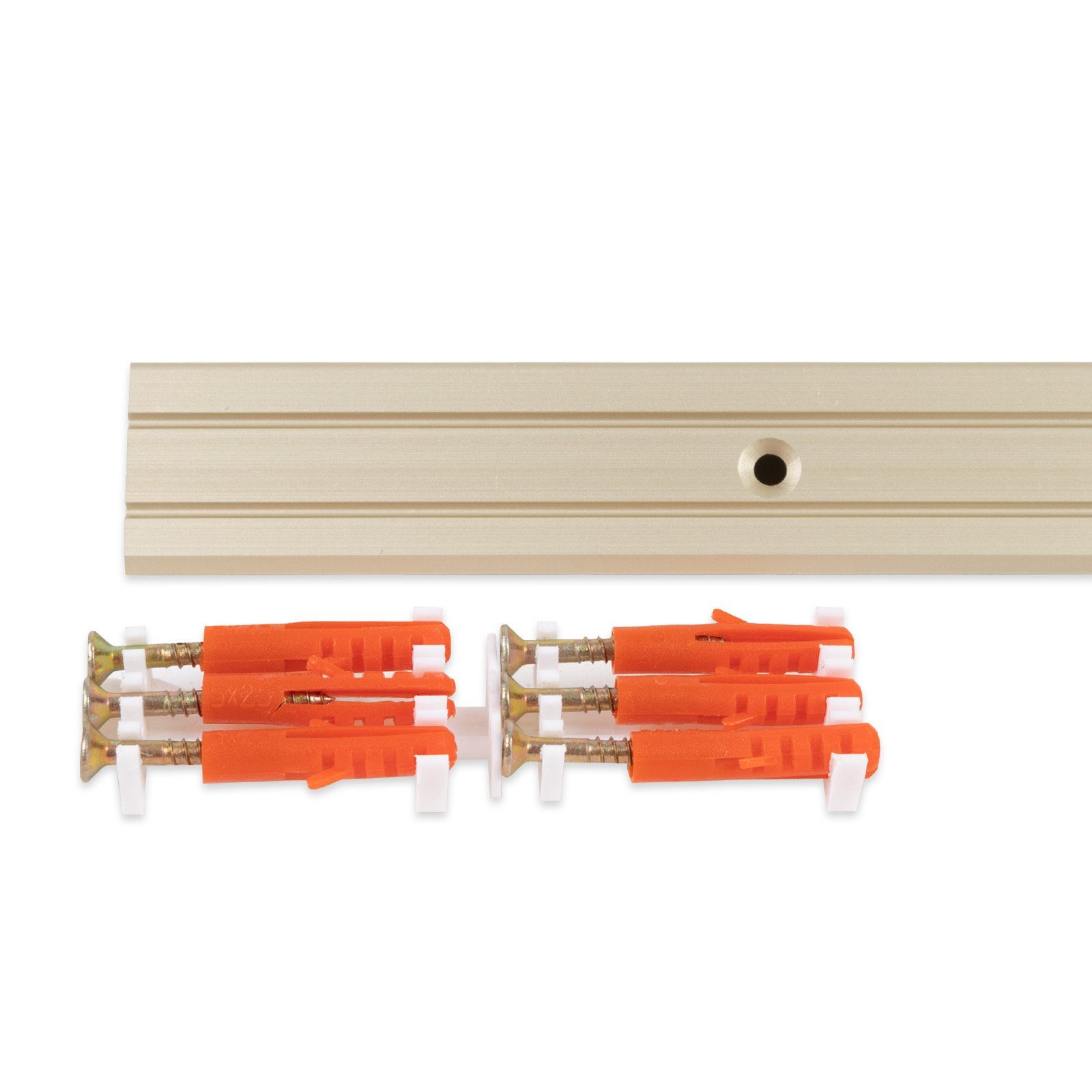 Karat Winkelprofil für Treppenstufen & Absätze, Aluminium, 24,5 x 20 mm, selbstklebend oder vorgebohrt