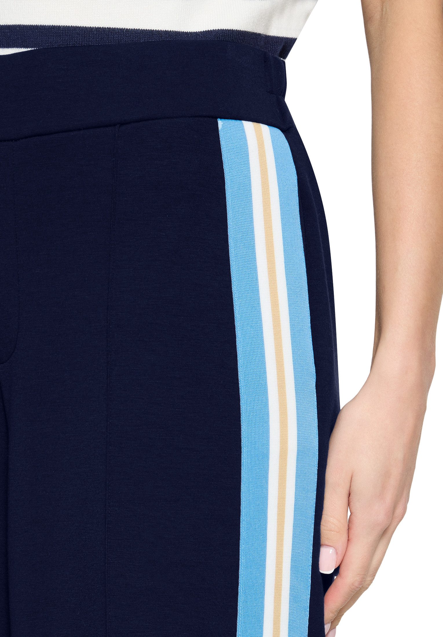 Cartoon Stoffhose Damen mit Galonstreifen