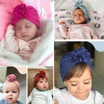 Viellan Diadem 3 pcs Baby Bandana, Bandana Haarschmuck, Rosette Kopfstück Dekoration, Neugeborenes und Baby Bandana Eis Seidenschal Hut Kopfbedeckung