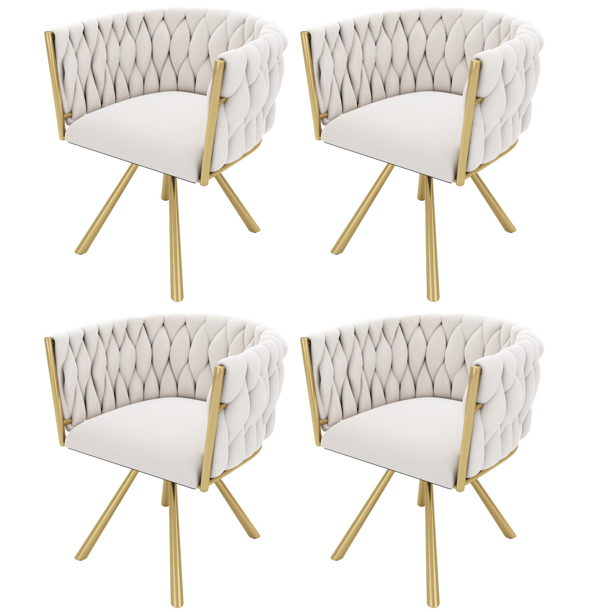 HAUSS SPOLE Esszimmerstuhl 4er set, Drehstuhl günstig online kaufen