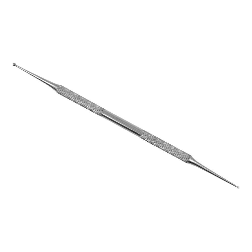 Excellent Solingen Nagelhautschieber Akupunkturstift & Dopplsonde - mit feinen Kugelspitzen, 1-tlg.
