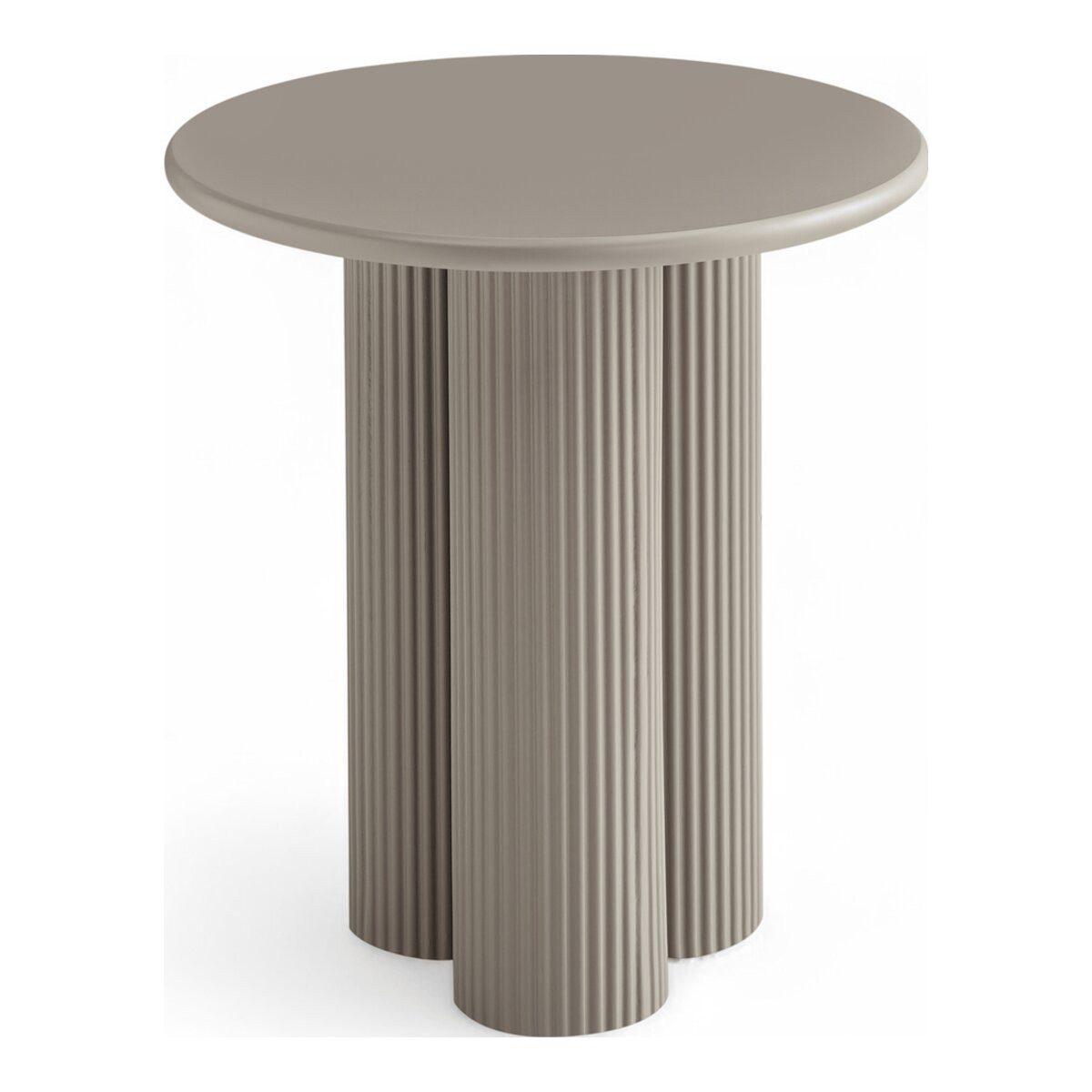 Feeling4Home Couchtisch Wolam Ø50 cm - MDF Tisch in Taupe, FSC-zertifiziert, Elegantes, harmonisch abgestimmtes Design