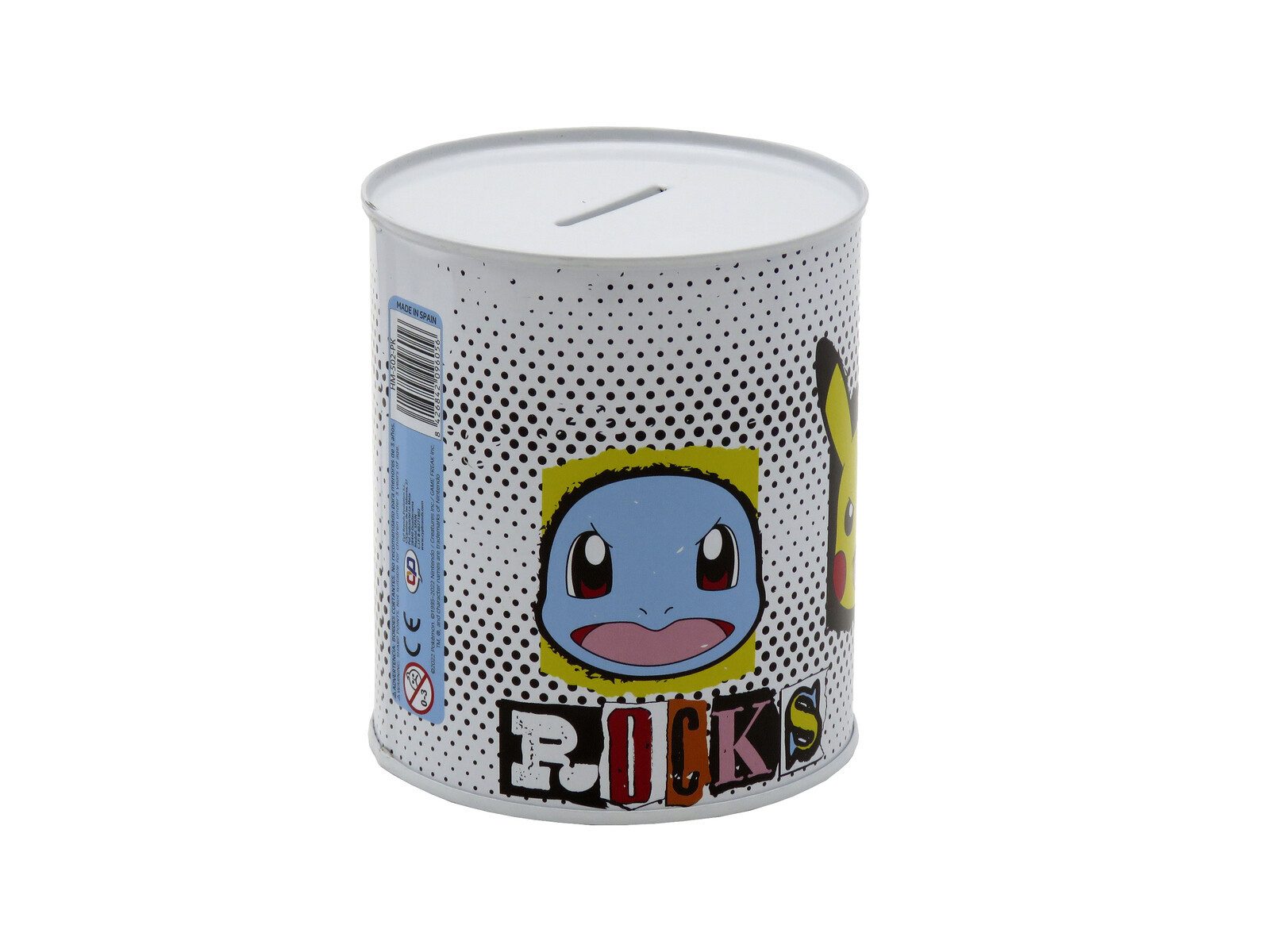 POKÉMON Spardose 12 × 10 × 10 cm Metall Sparbüchse zylindrisch, (1-tlg)