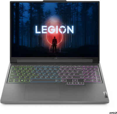 Lenovo Legion Slim 5 WUXGA Display, 144Hz, Win11 Home, QWERTZ, grau Gaming-Notebook (40,64 cm/16 Zoll, AMD Ryzen 5 7640HS, RTX 4050, 1000 GB SSD, Ultimative Gaming-Power: Stilvoll, Leistungsstark, Mobil)